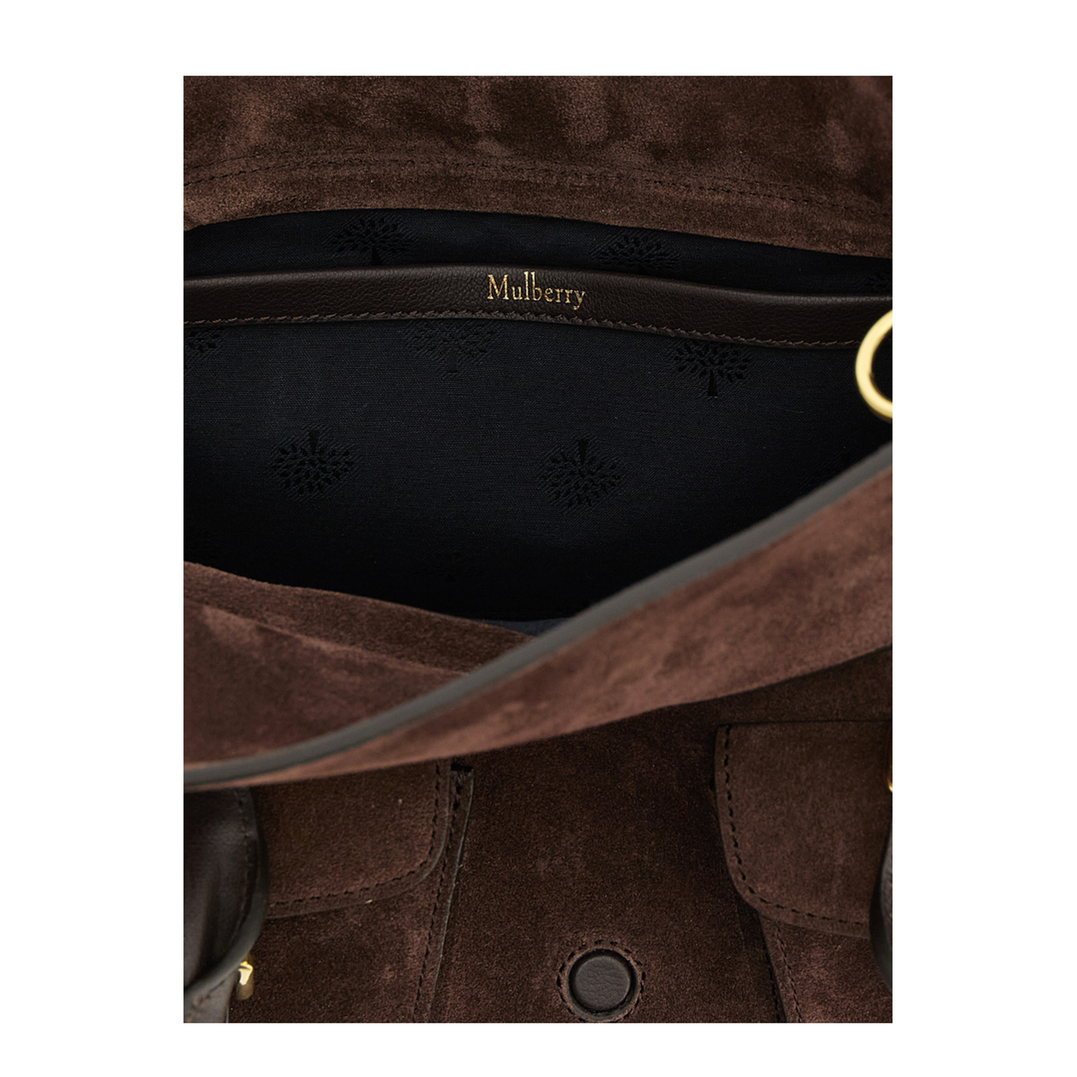 Roxanne Small Suede Tote Bag - Chocolate - Image 4