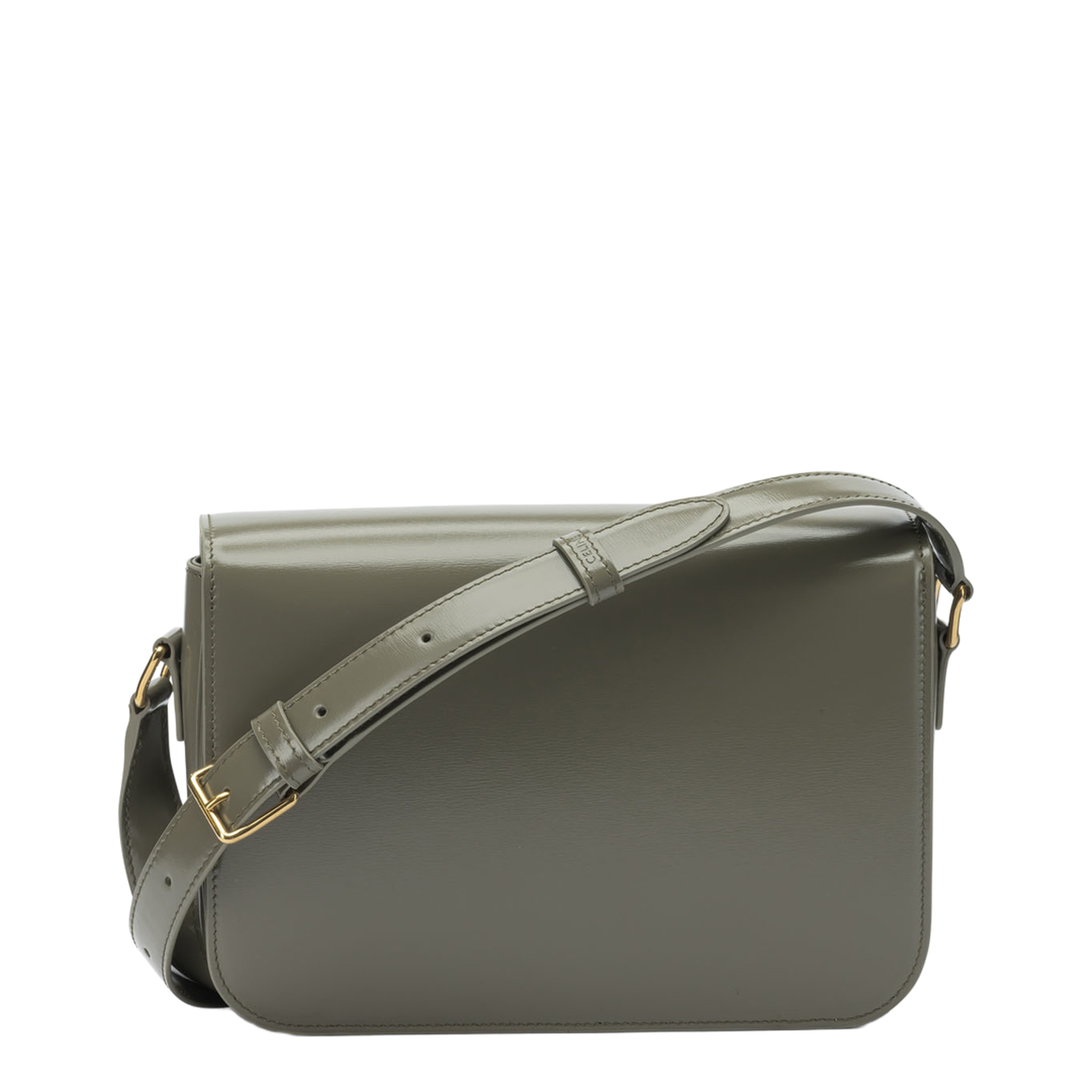 Triomphe Calfskin Crossbody Bag - Golden Khaki - Image 3