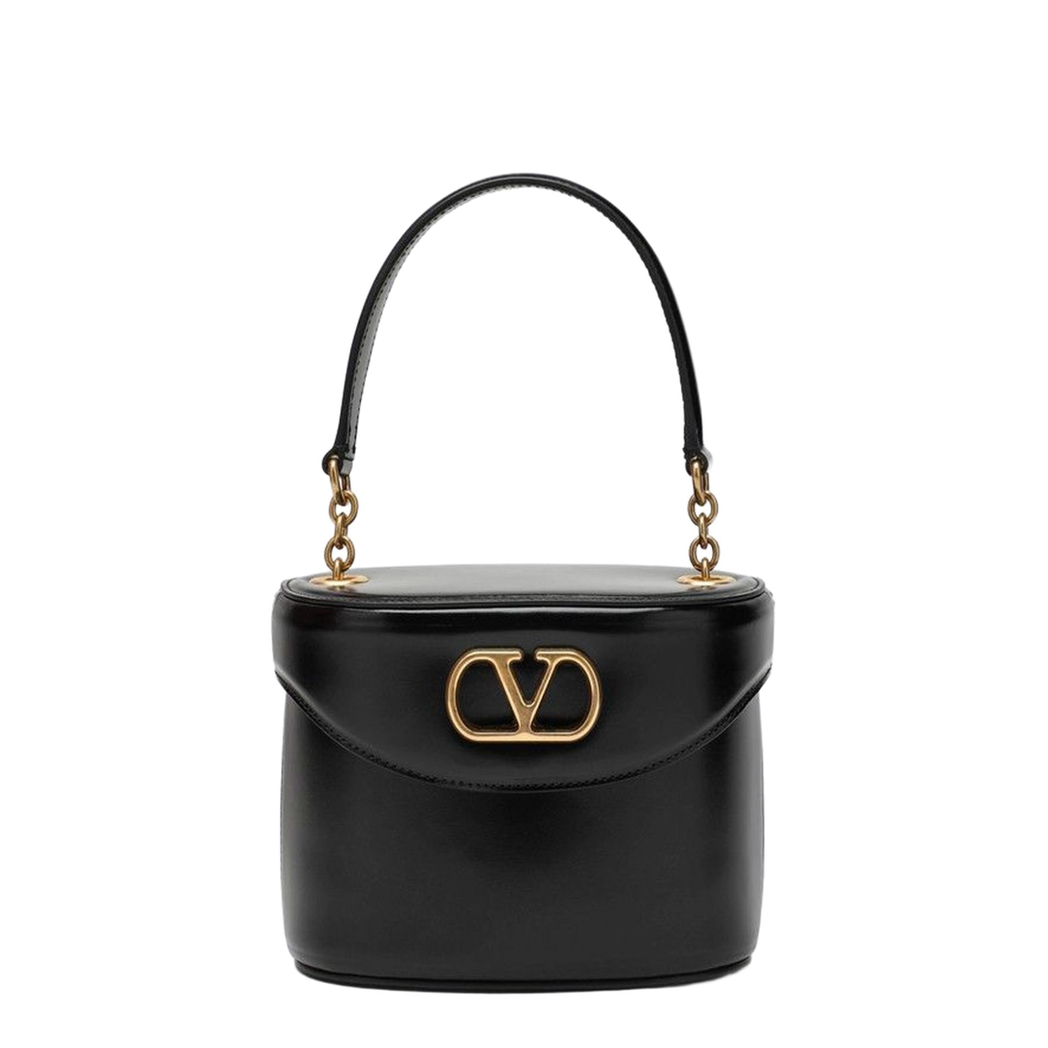 Black Leather Vanity Bag - Image 1