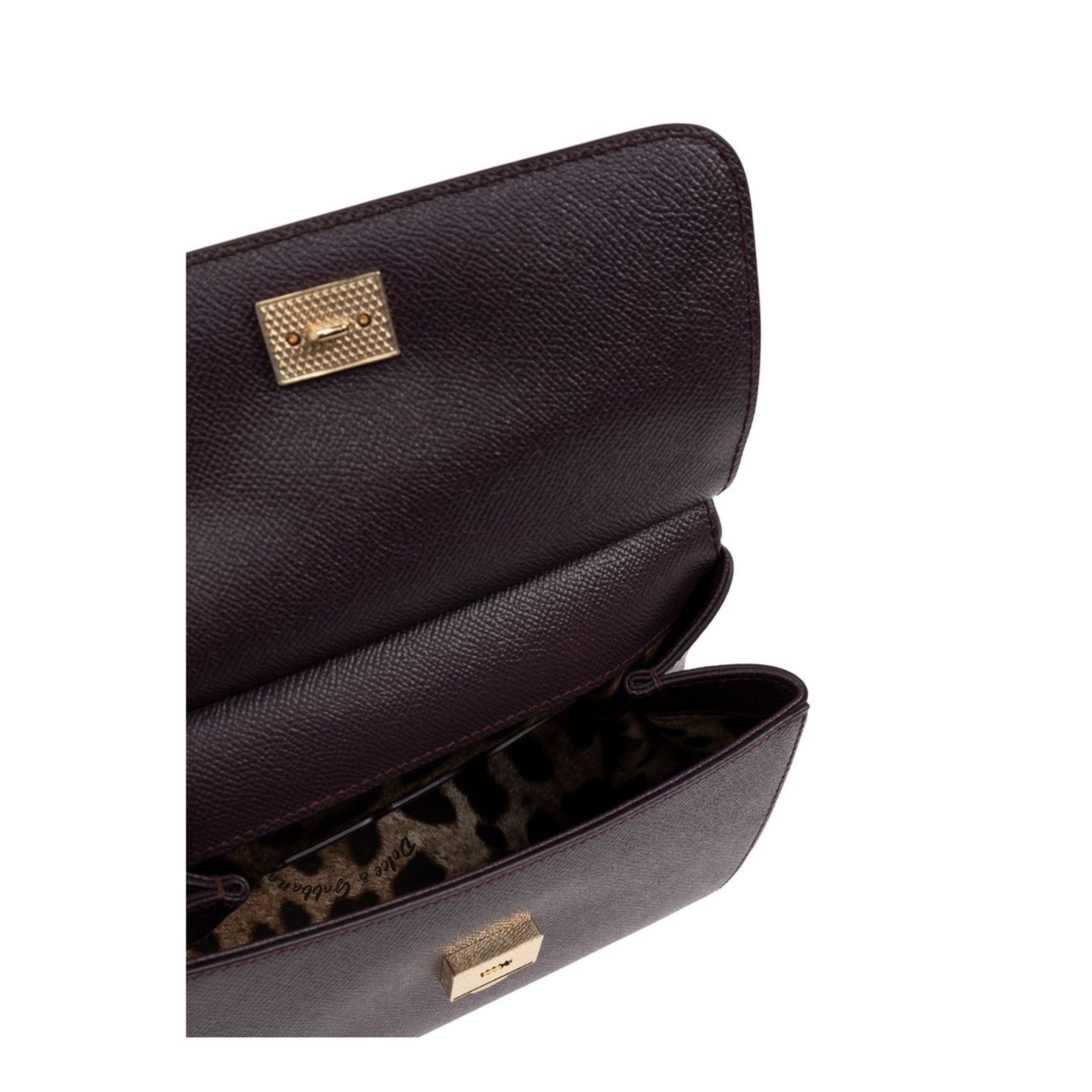 Sicily Small Calfskin Handbag - Bordeaux - Image 3