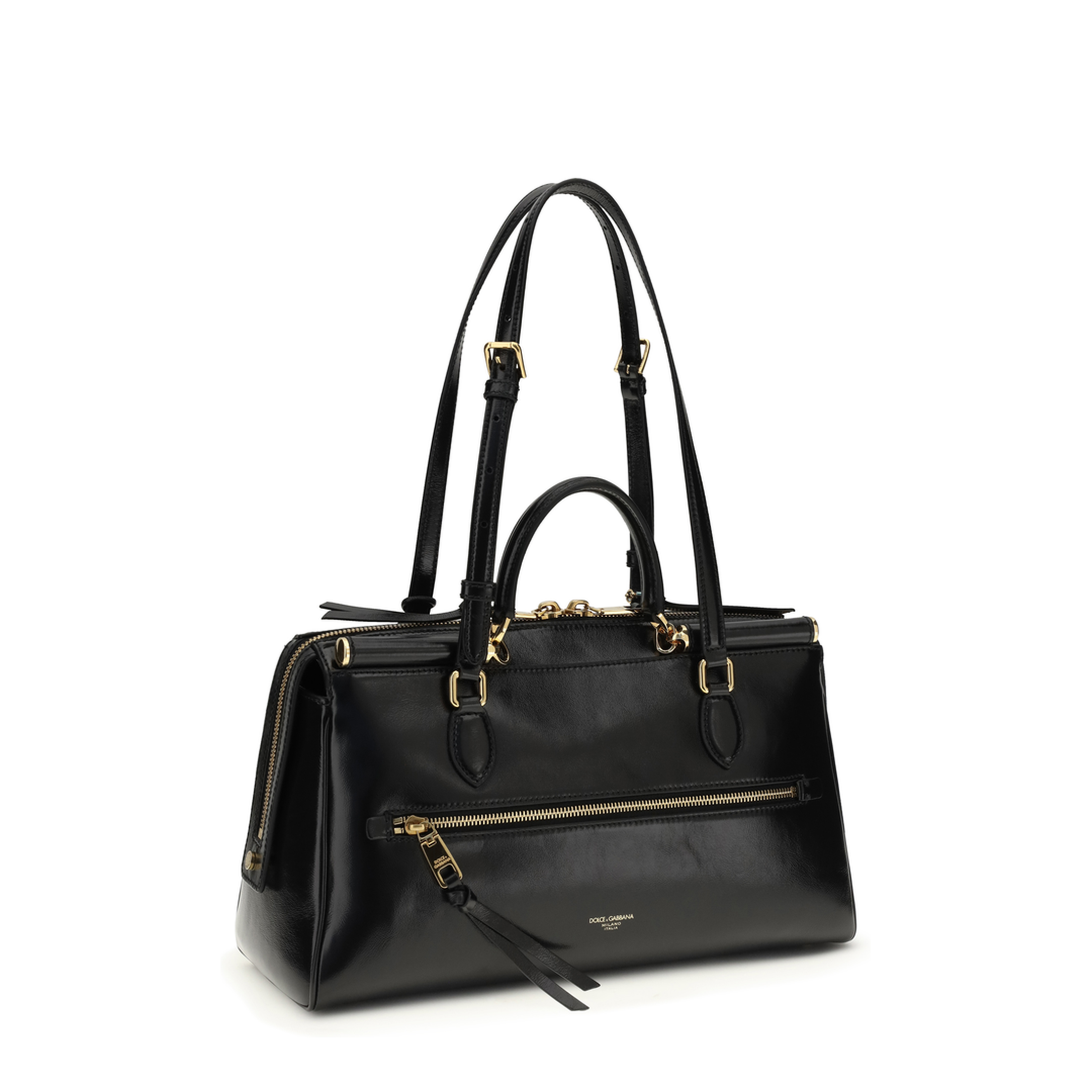 Vittoria Medium Calfskin Tote - Nero - Image 3