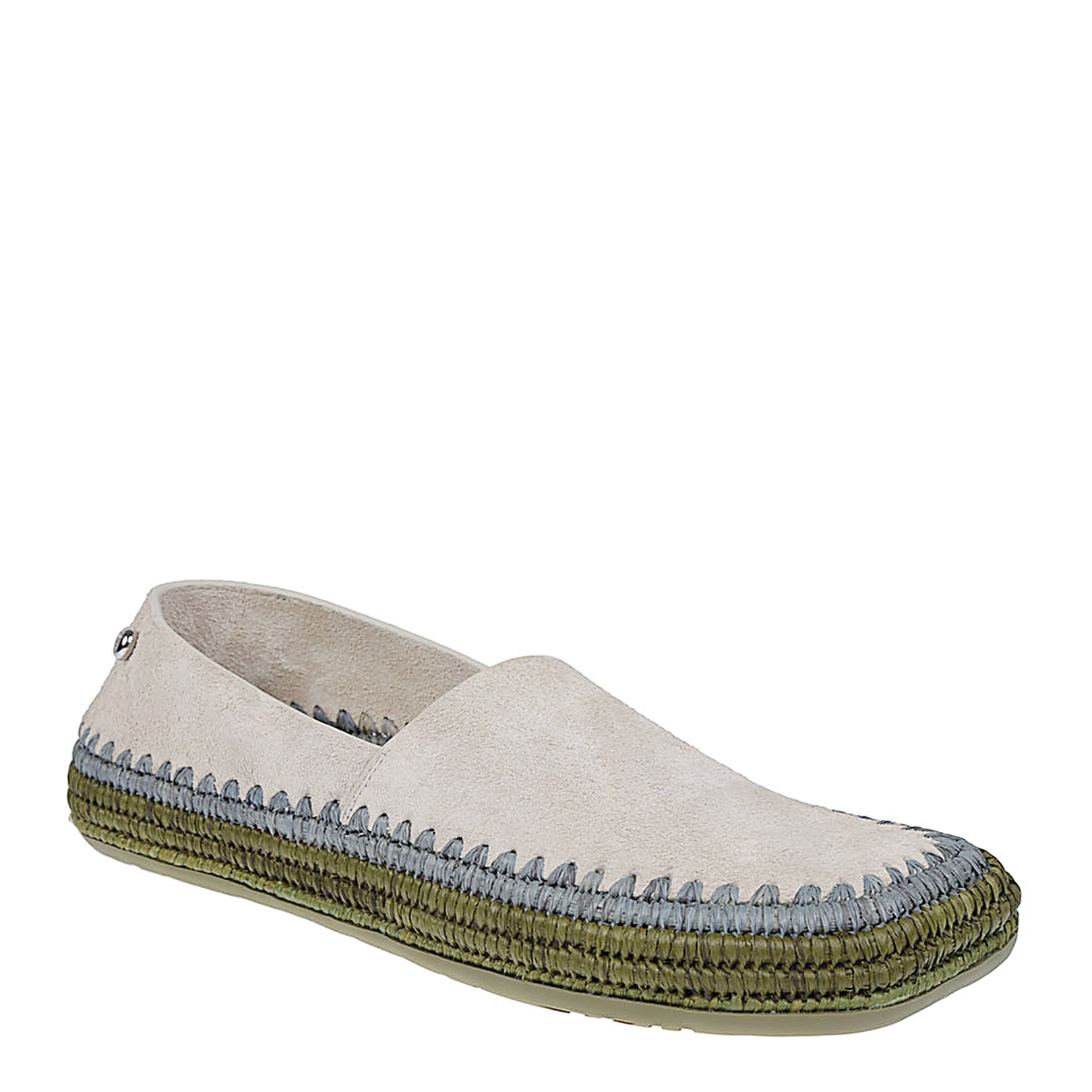 Suede Slipper with Raffia Embroidery - Image 2