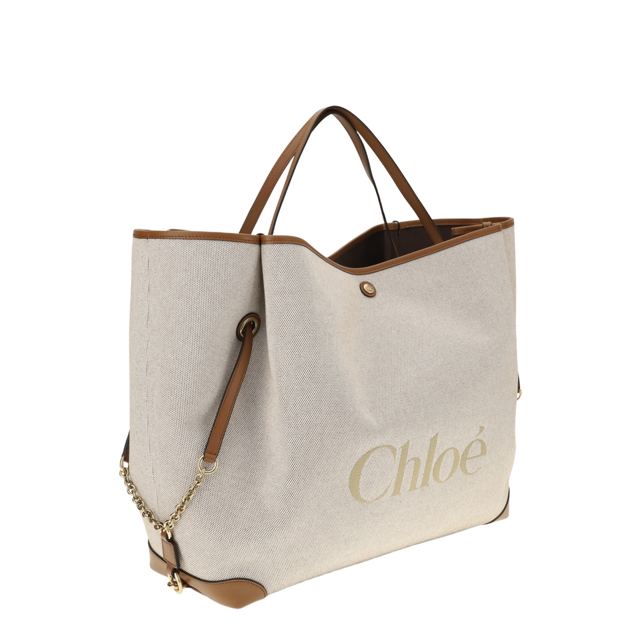 Carry Large Cotton Jacquard Tote - Clay Brown - Image 2