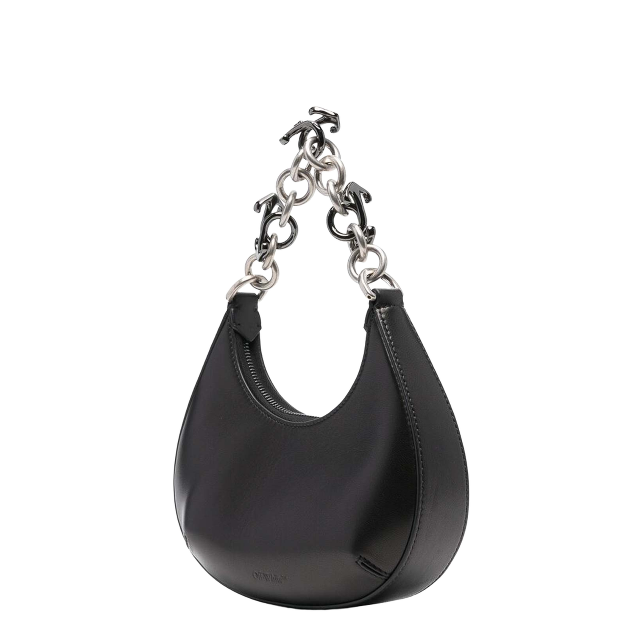 Hemisphere Cotton Shoulder Bag - Black - Image 1
