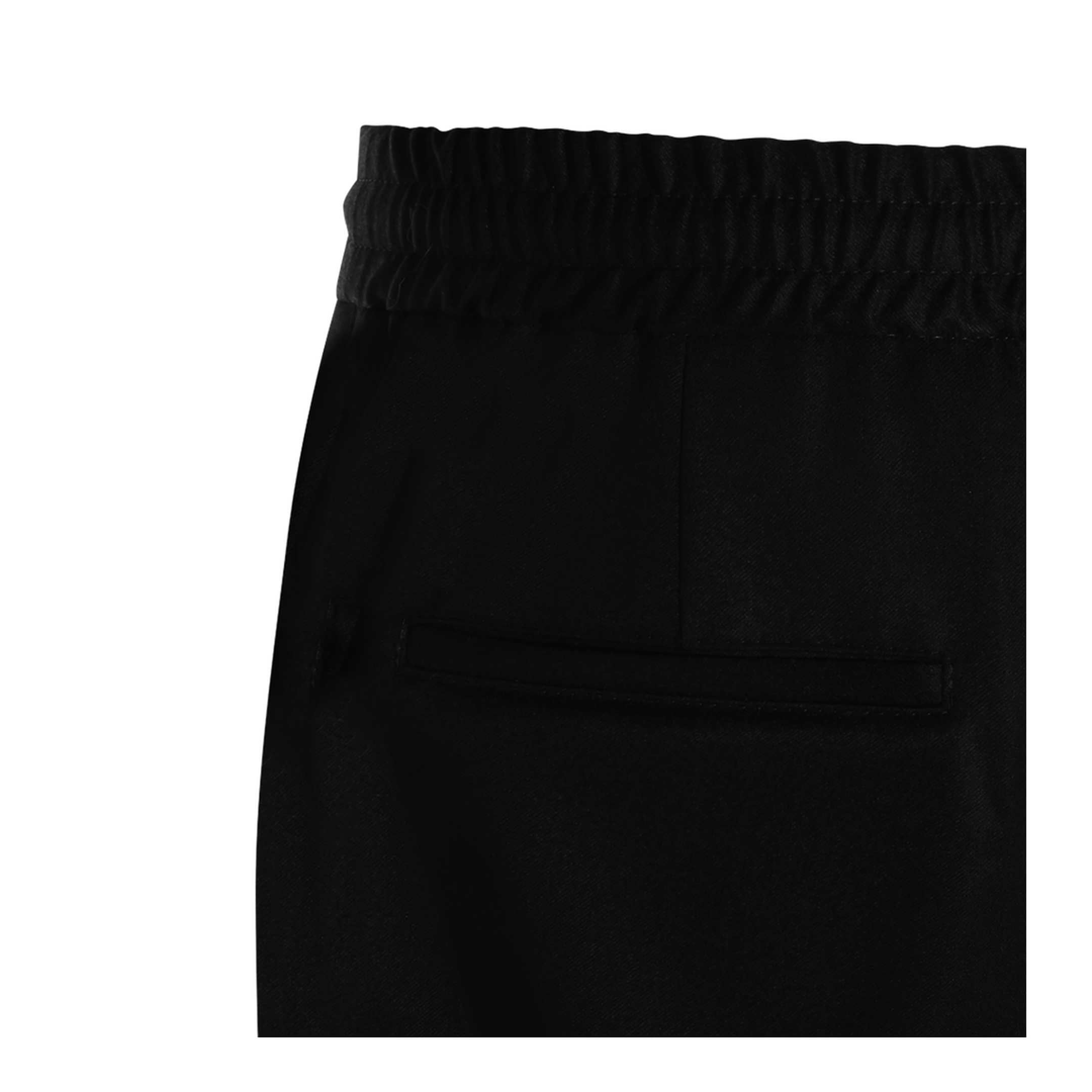 Leisure fit trousers in virgin wool flannel with drawstring and double darts - Image 6