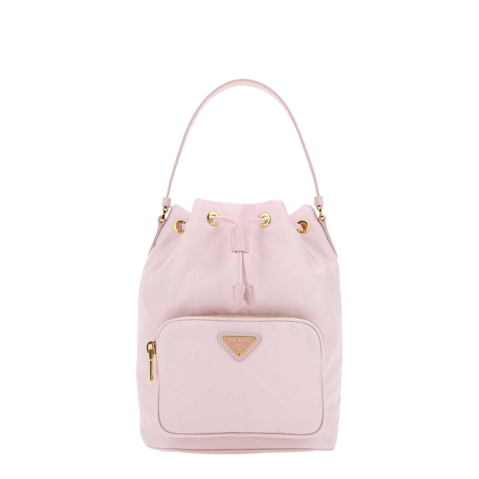 Bag in Re-nylon with Triangular Logo - Image 1