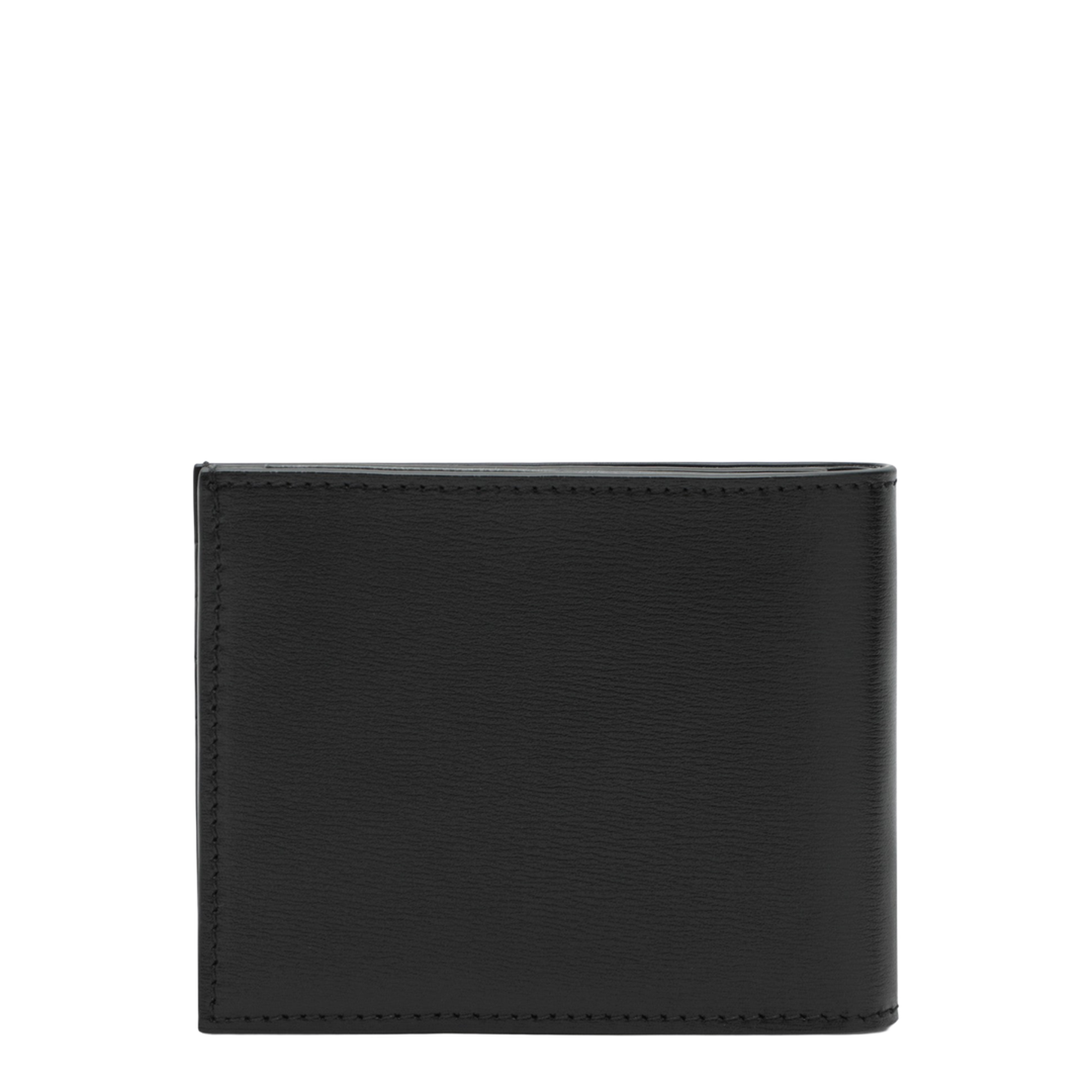 Squared Wallet Leather Black - Image 2