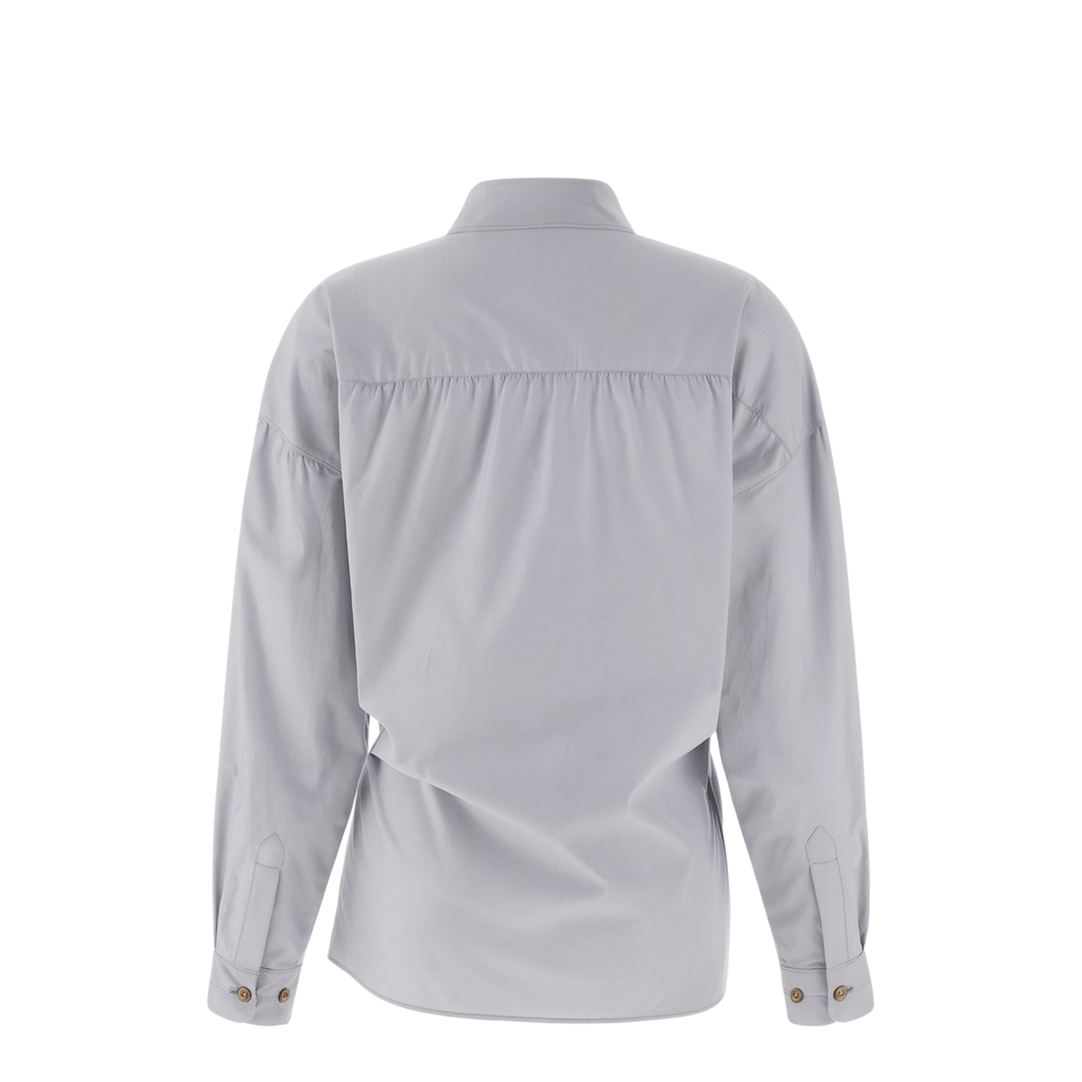 Straight Collar Twisted Shirt - Image 2