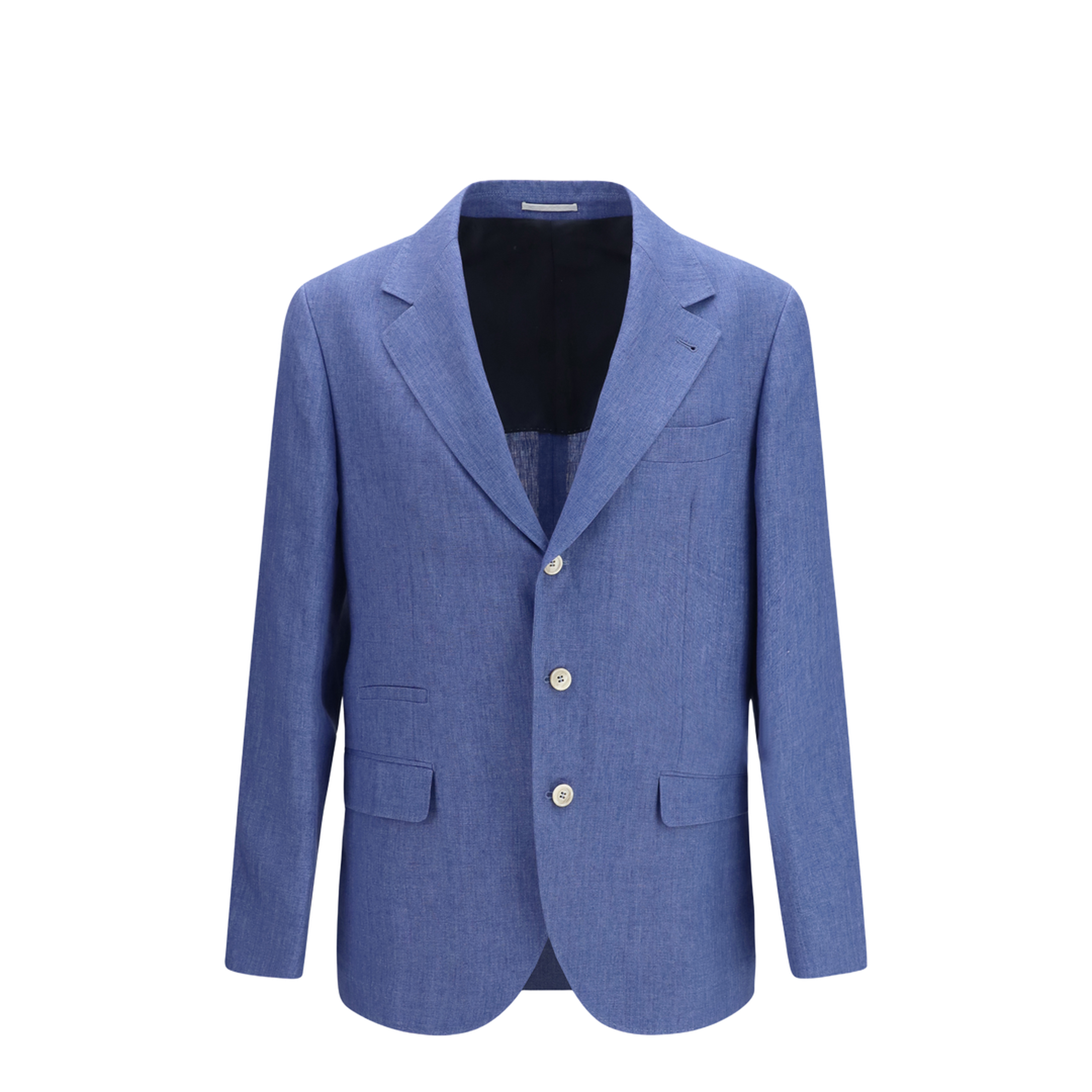 Deconstructed Single-Breasted Jacket in Mélange Linen - Image 1