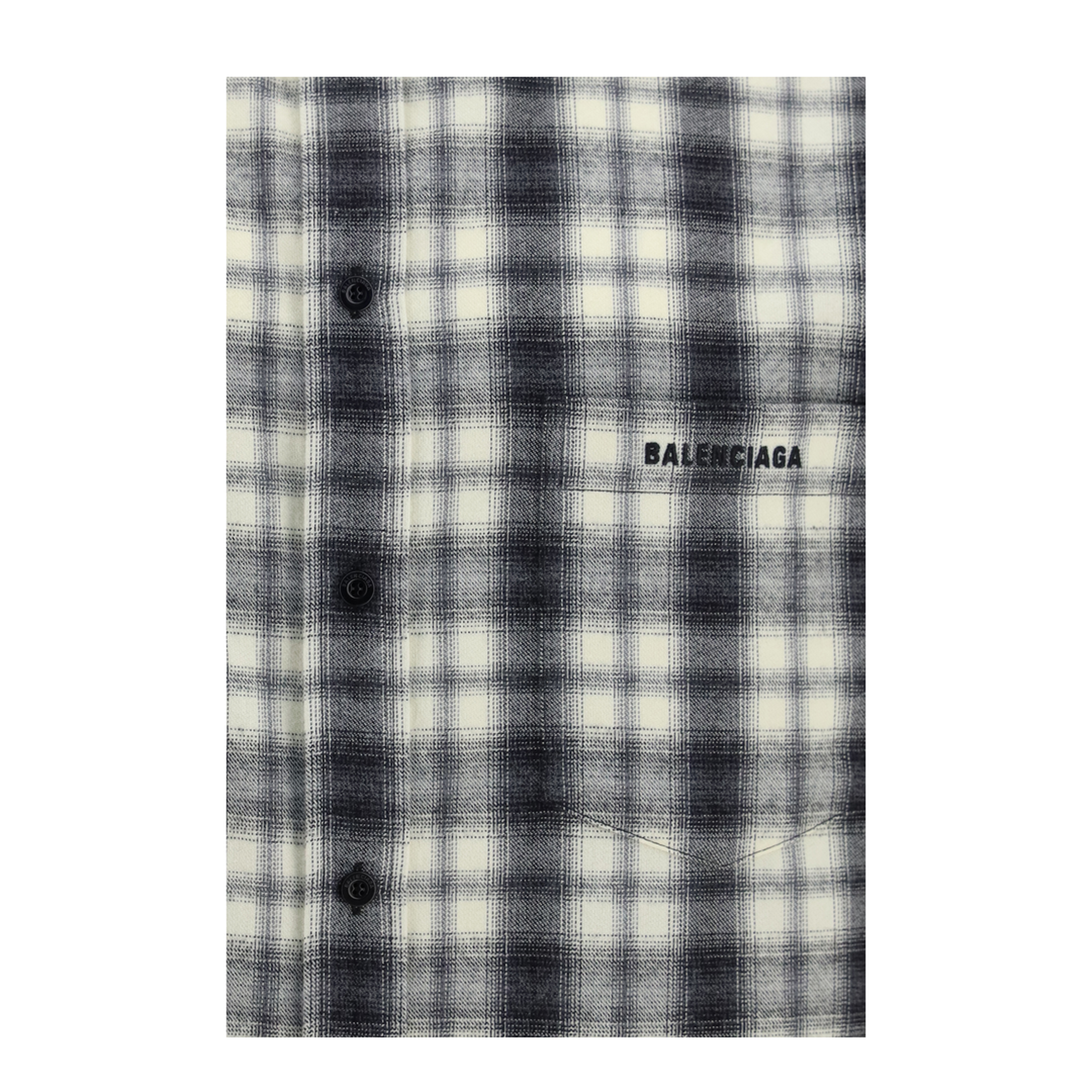 Checked Cotton Flannel Shirt - Image 3