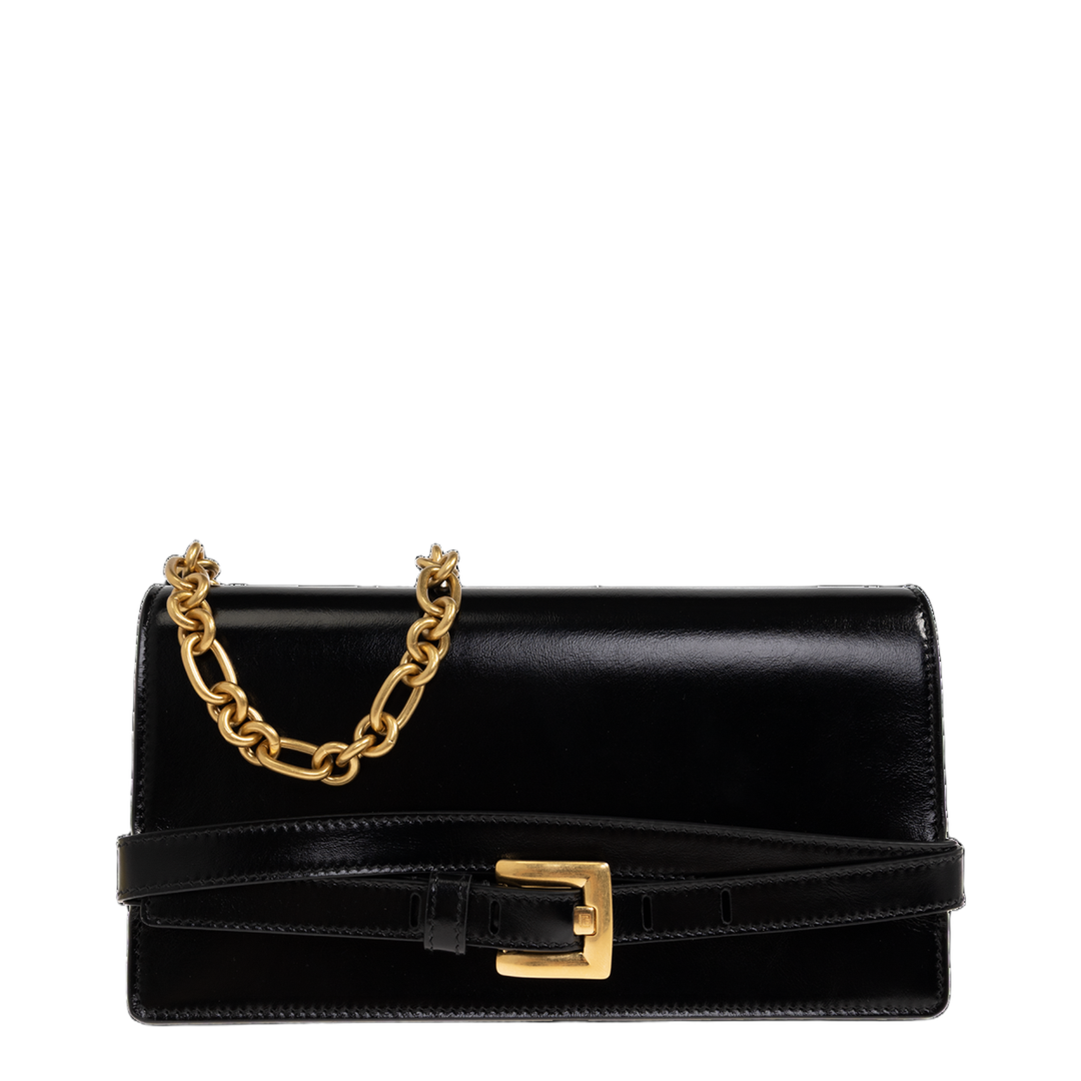Shuffle Calfskin Wallet-On-Chain - Black - Image 1