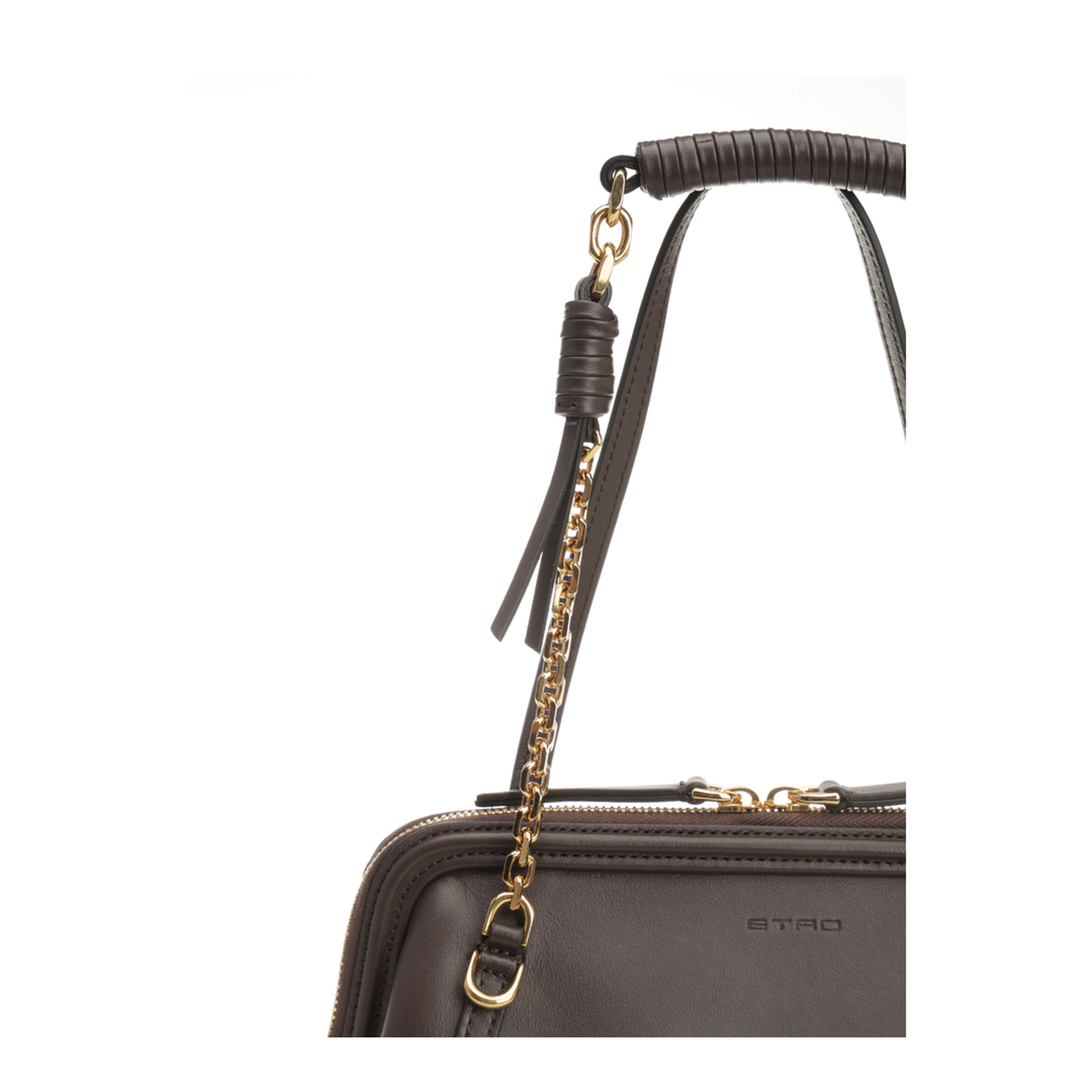 Small Calfskin Shoulder Bag - Brown - Image 5
