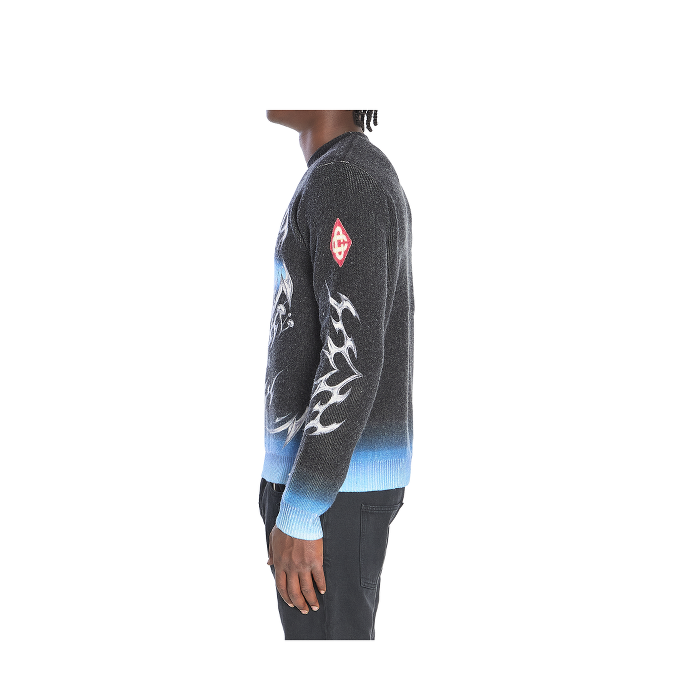 Sweater with Blades Print - Image 3
