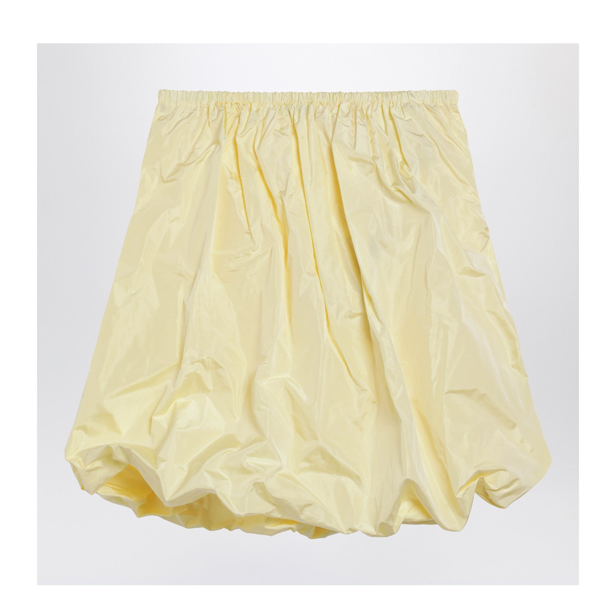Cream Skirt in Tech Taffeta - Image 2