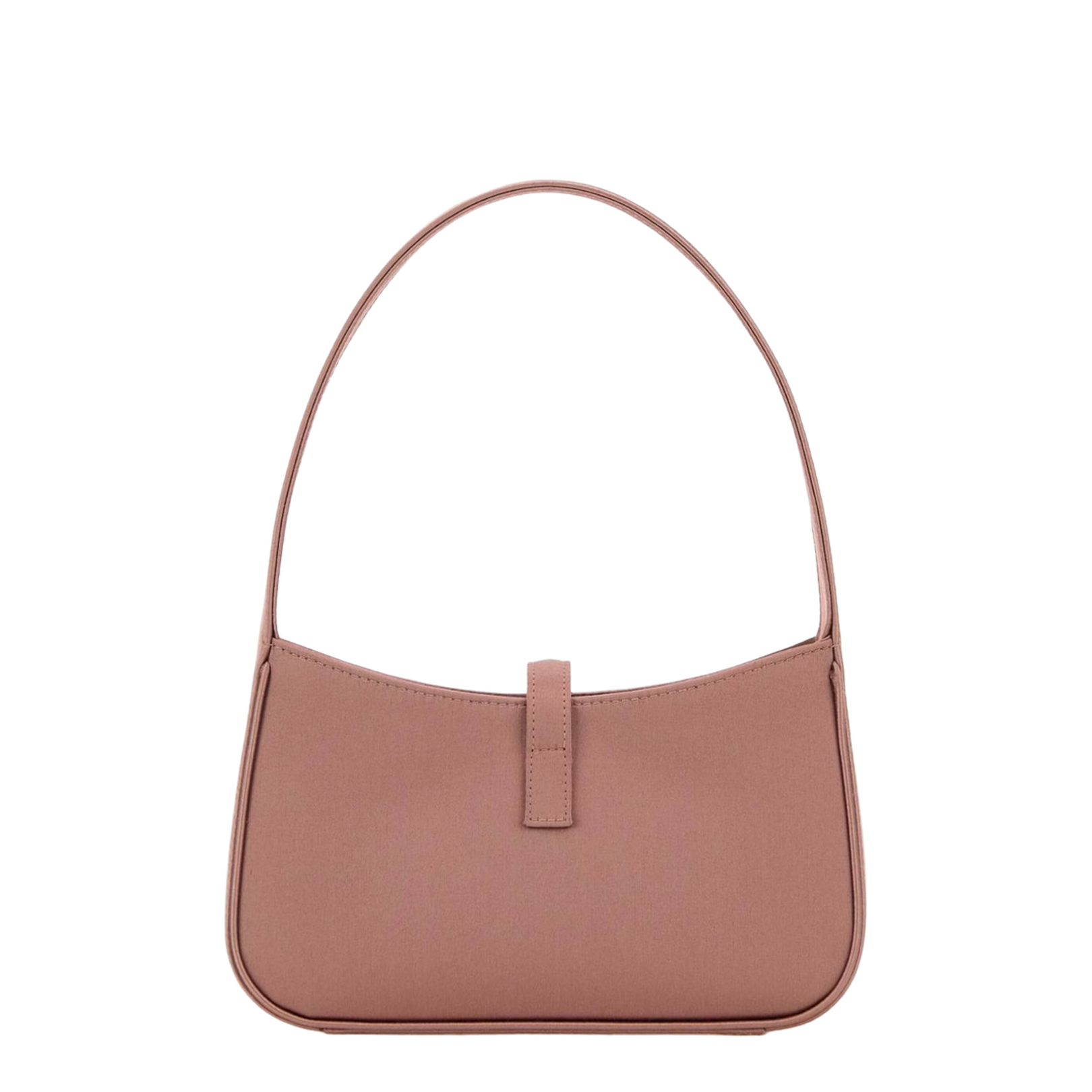 Jamie Mini Satin Shoulder Bags - Pastel Pink - Image 2