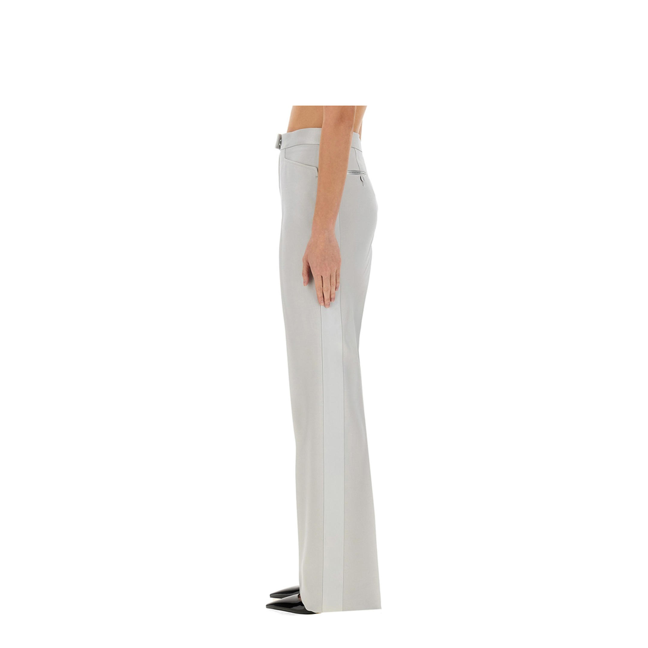 Wide Leg Tuxedo Tailored Pants - Image 4