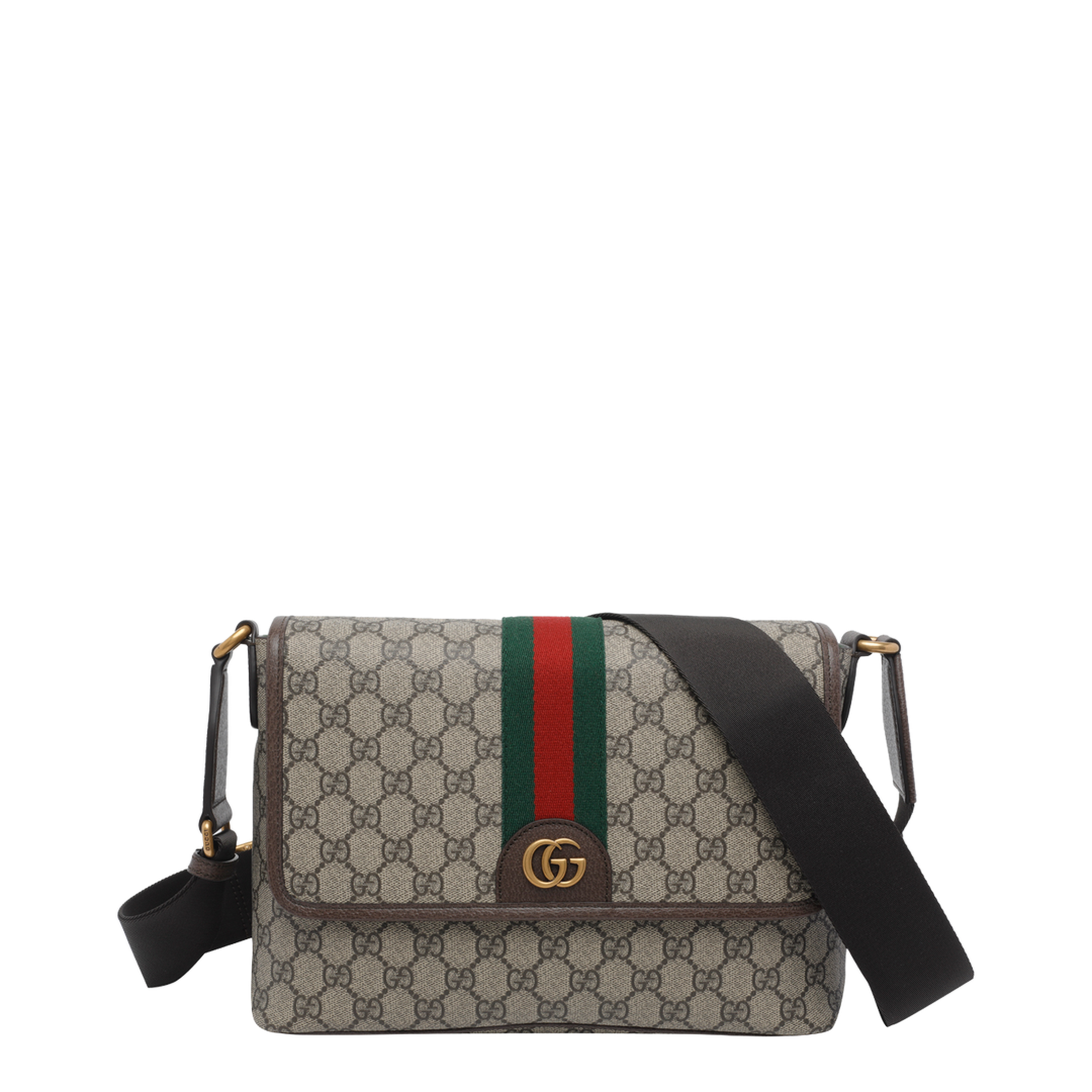 Ophidia Medium Messenger Bag - Beige/Brown - Image 1