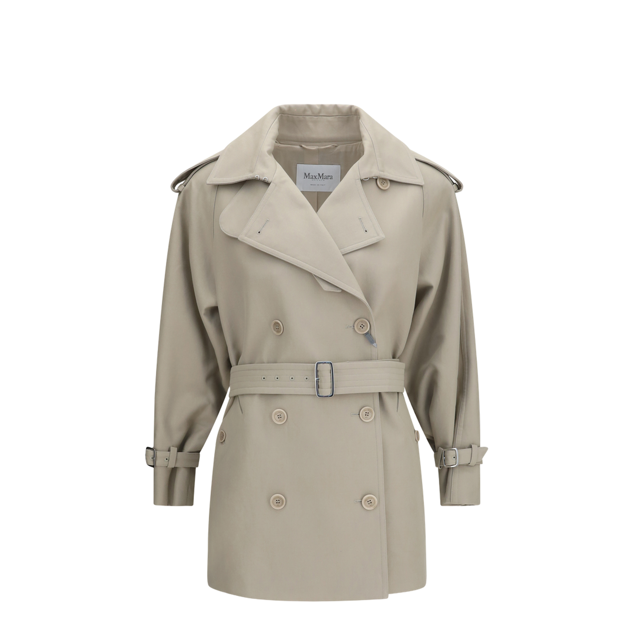 Short Cotton Trench Coat - Image 1