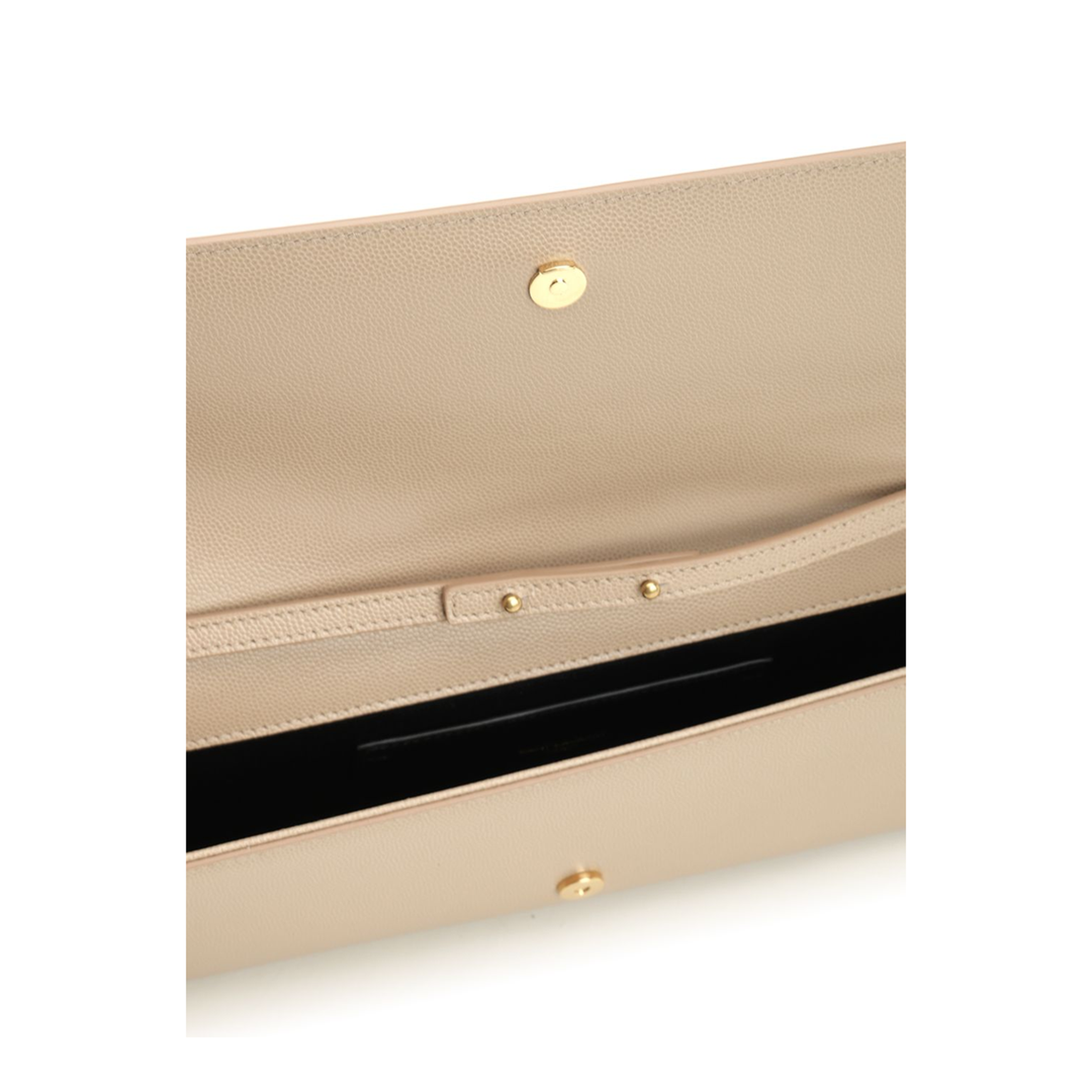 Kate Calf Leather Clutch - Dark Beige (Beige) - Image 4