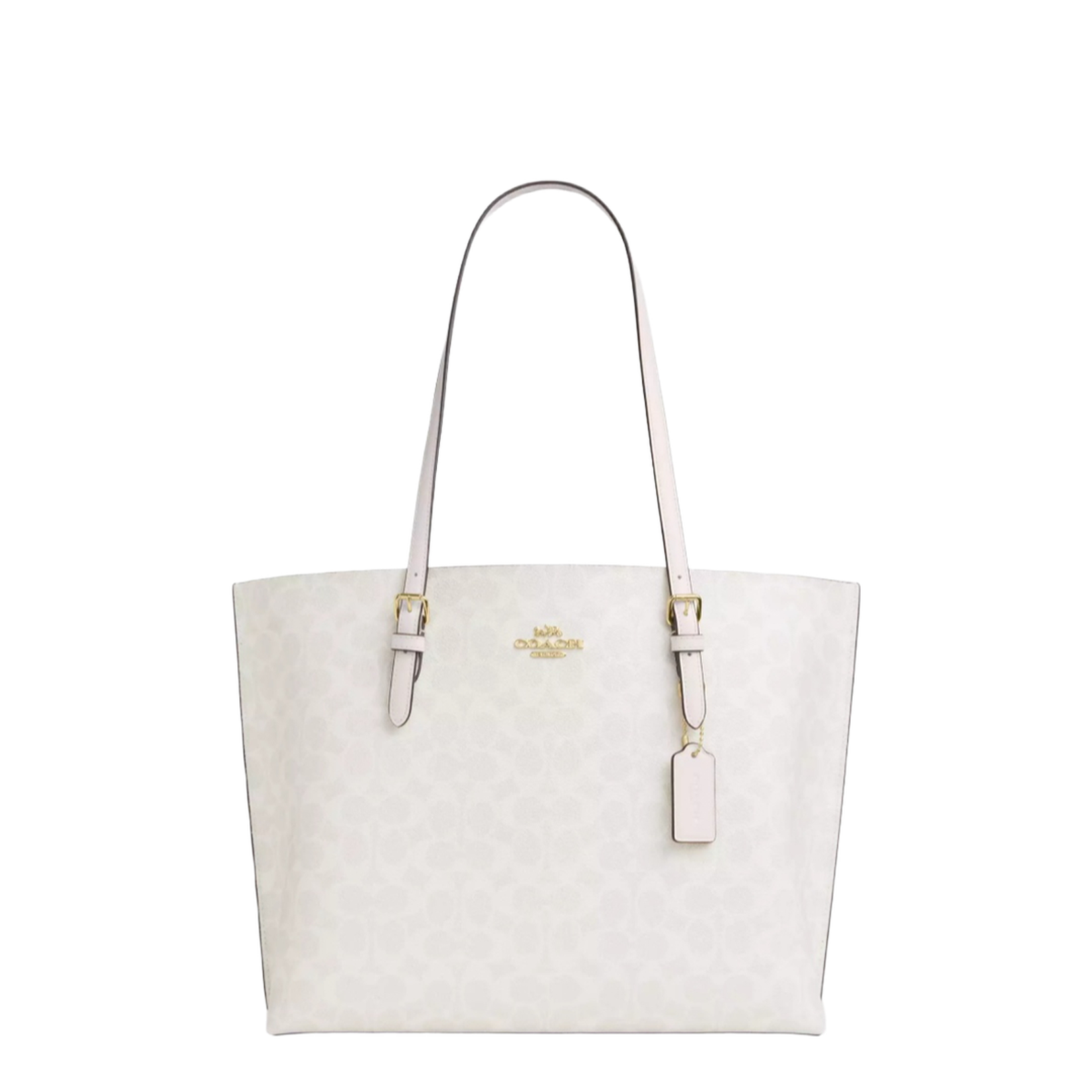 Mollie Tote Bag In Signature Canvas White - Image 1