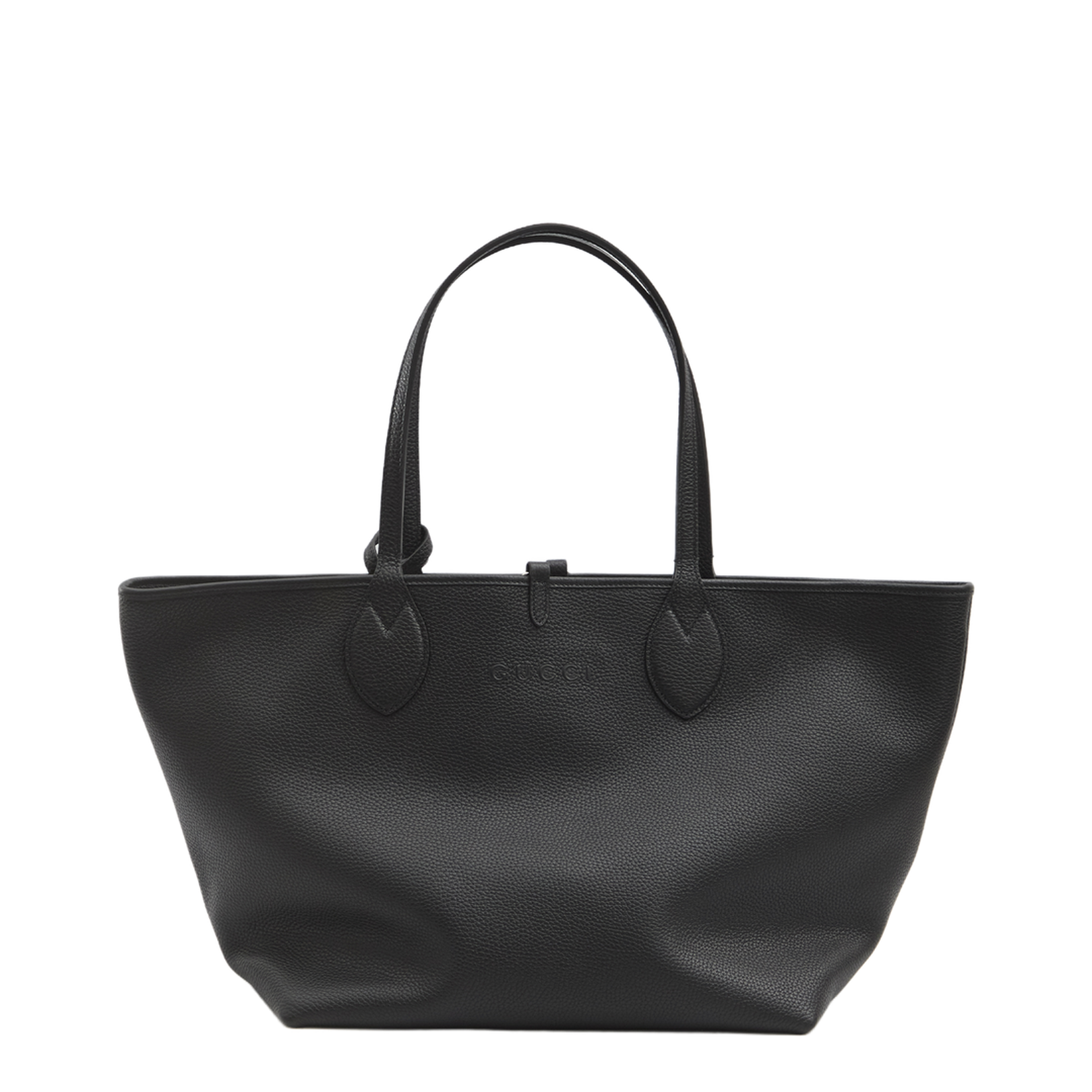 Totissima Large Leather Reversible Tote - Black - Image 1