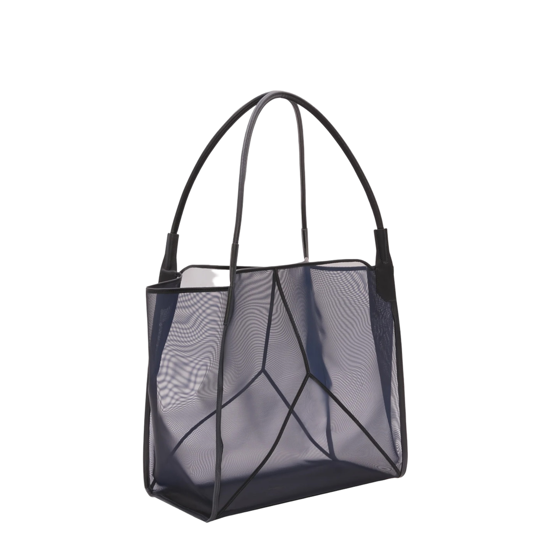 Large Polyamide Mesh Tote - Navy - Image 3