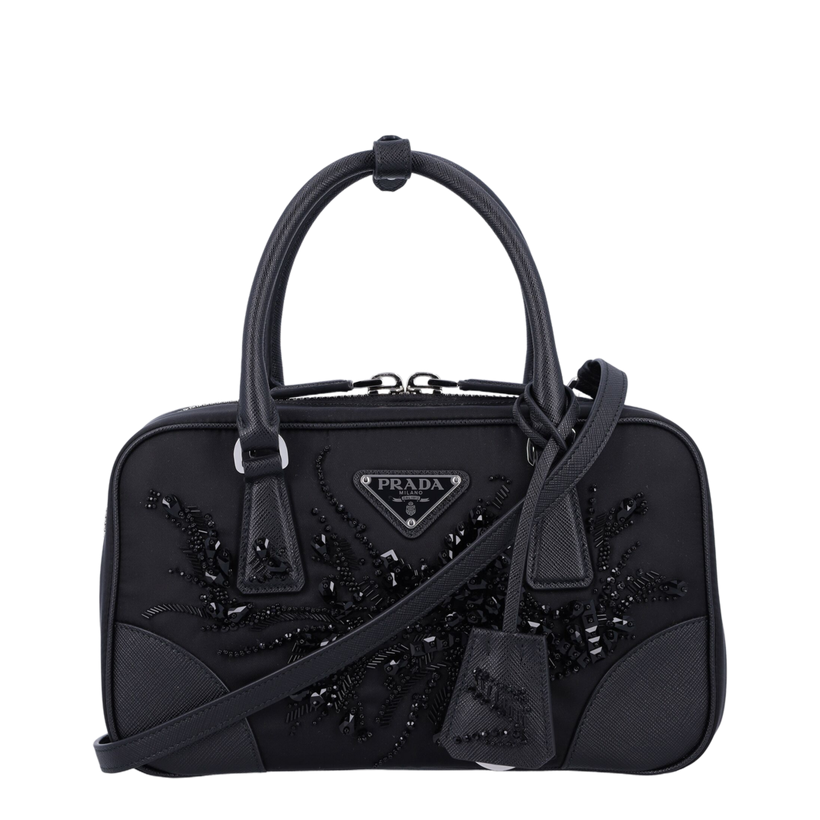 Re-Edition 1978 Mini Nylon & Leather Two-Handle Bag - Nero1 - Image 3
