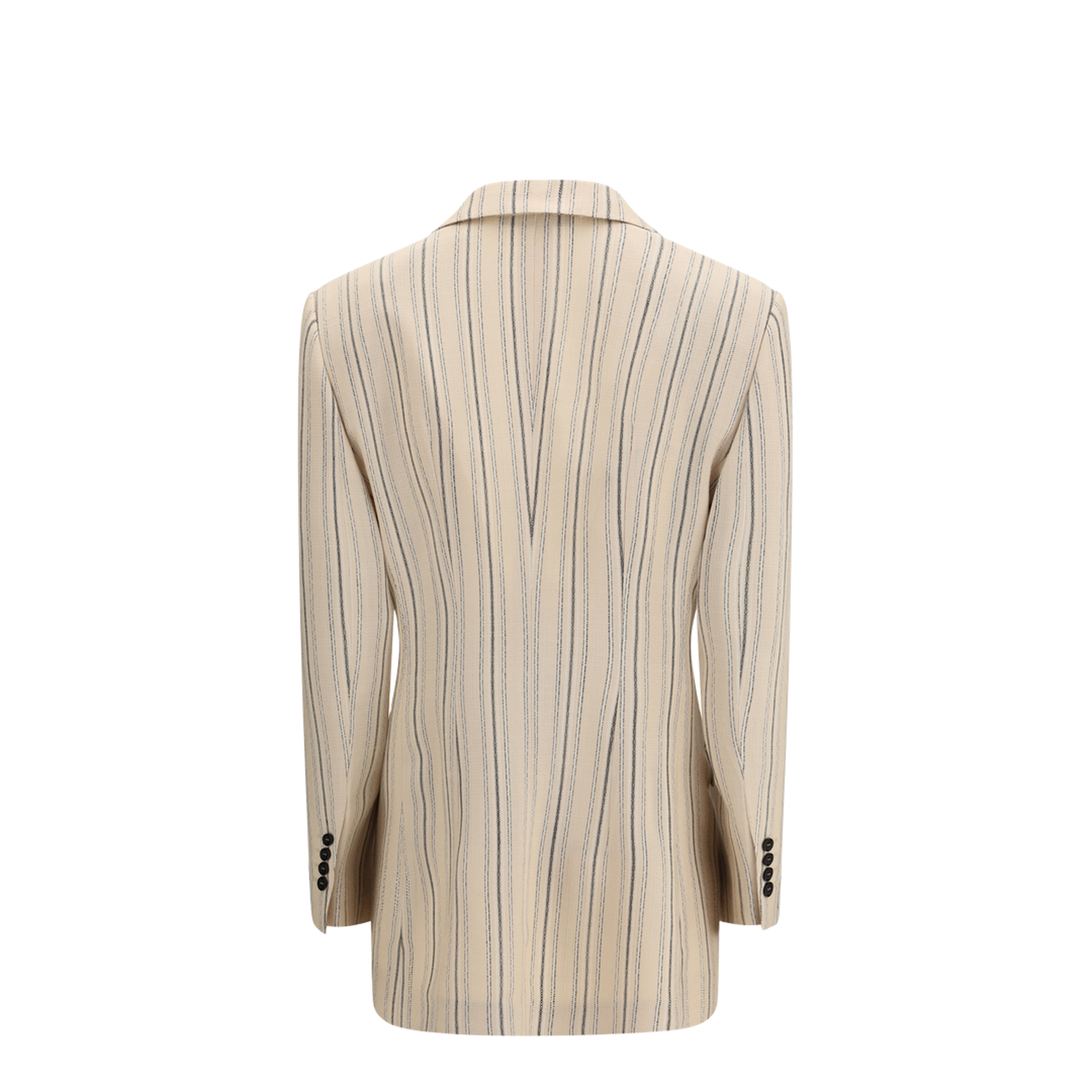 Single-Breasted Regimental Pinstripe Jacket - Image 2