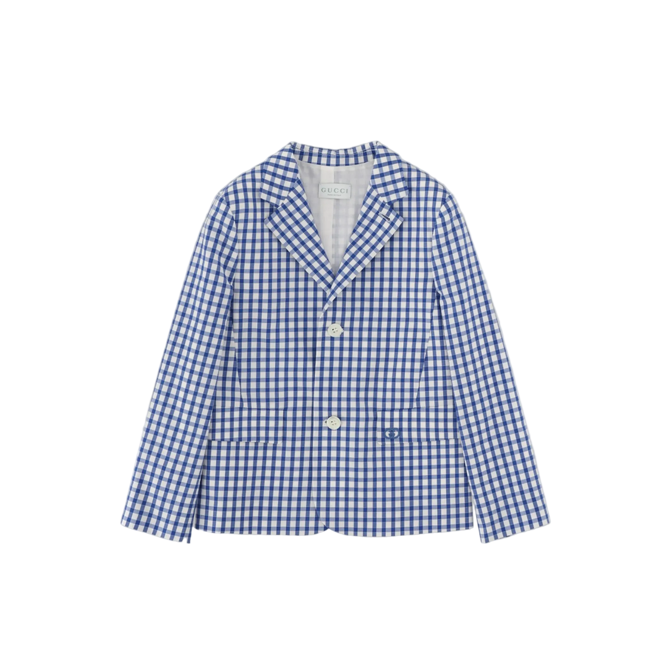 j sb jacket big
cotton vichy a/
azure/white/mix - Image 1