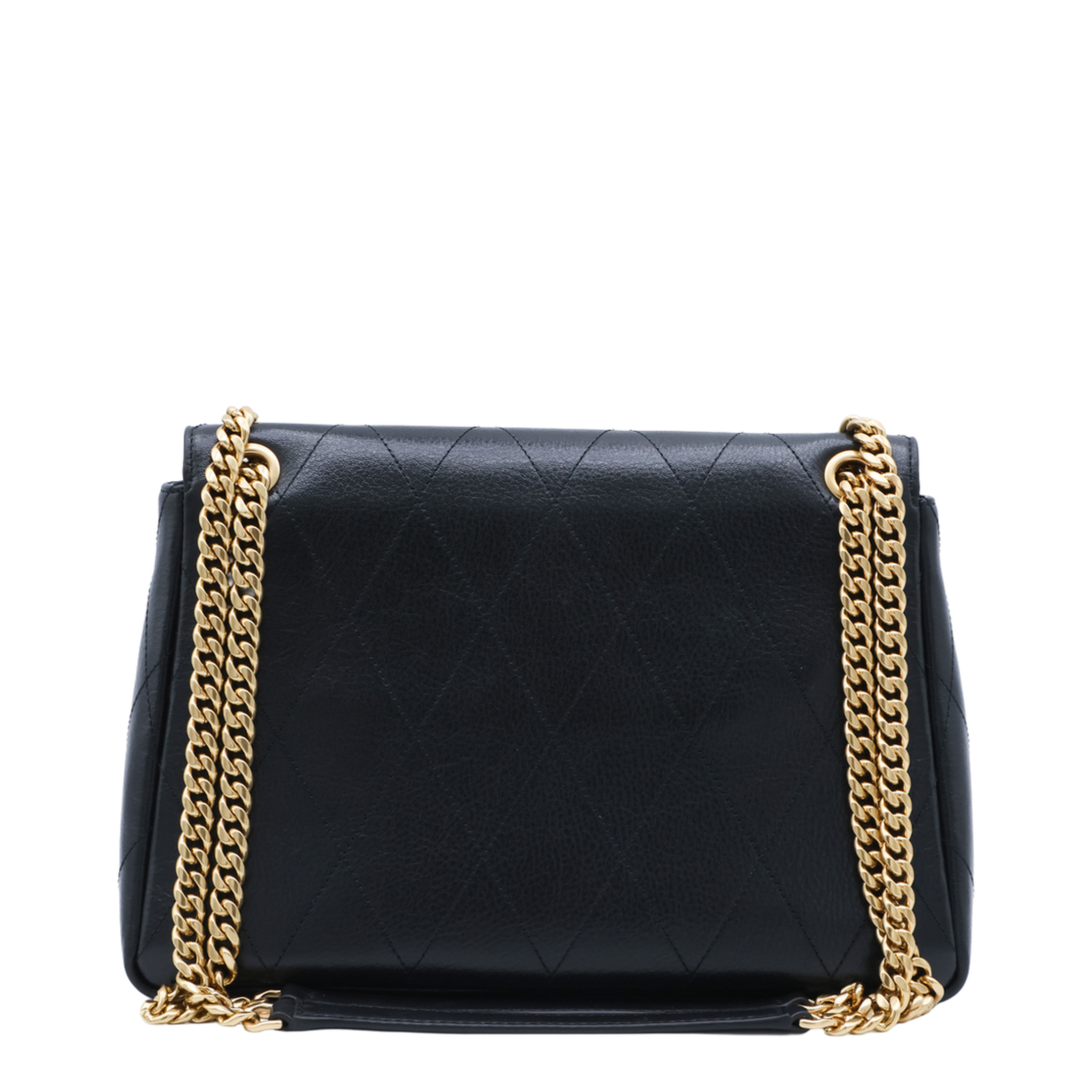 Charlie Pebbled Leather Shoulder Bag - Black - Image 3