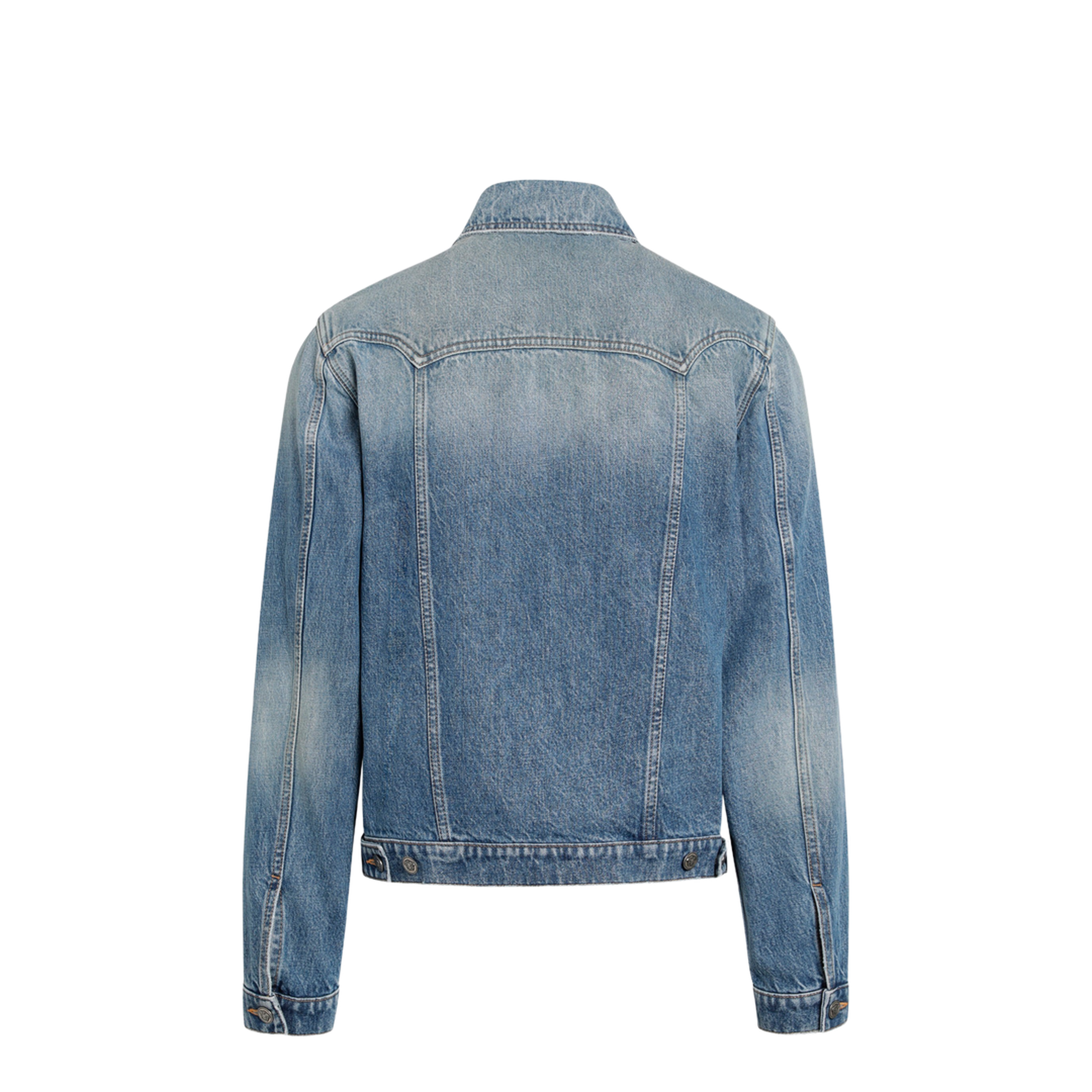 Medium Blue Stonewashed Denim Jacket - Image 2