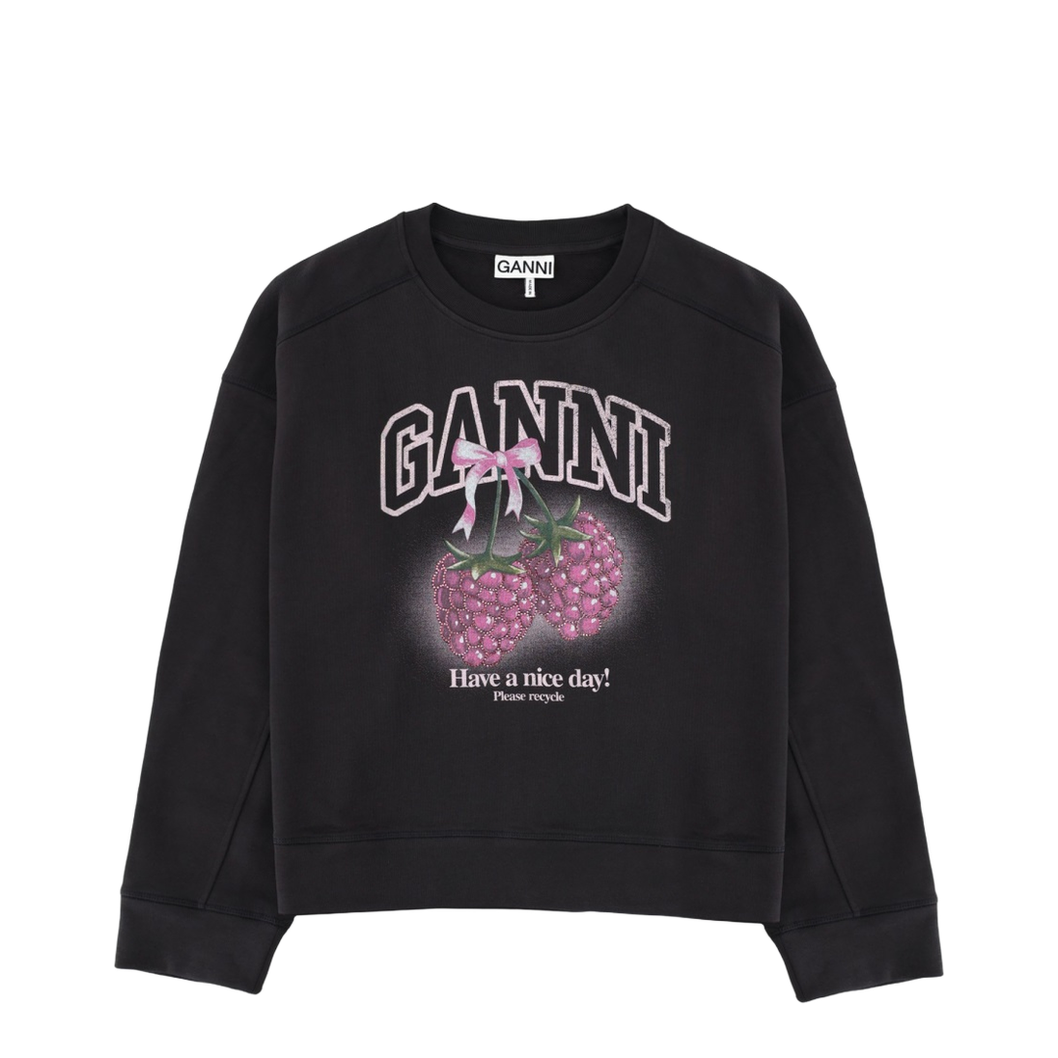 Raspberry Cotton Sweatshirt - Image 1