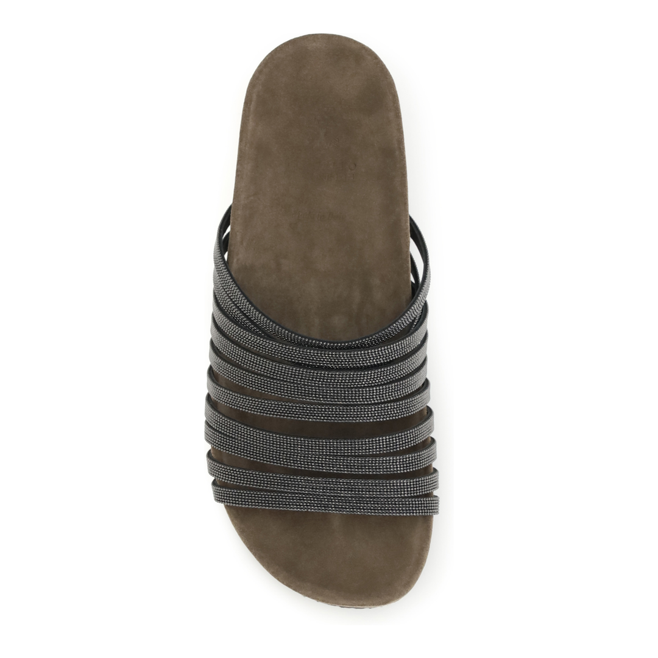 Lace-up Slides with monili embellishment - Image 4