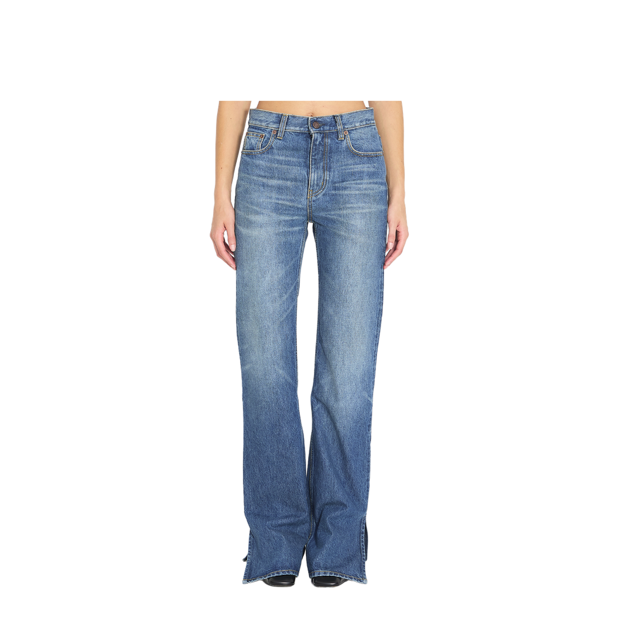 Straight-leg denim jeans - Image 1