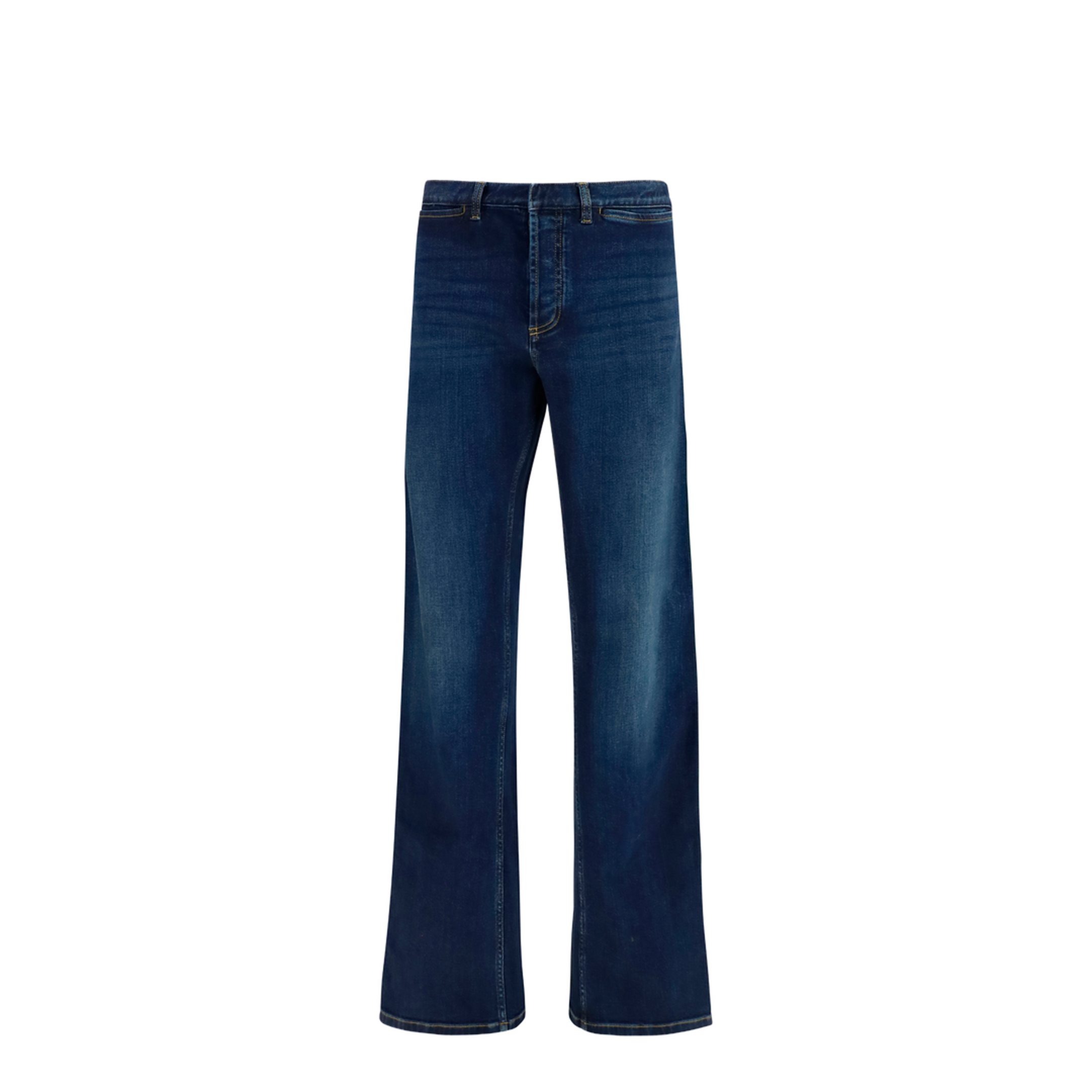 Cotton Jeans with Web Stripe - Image 1