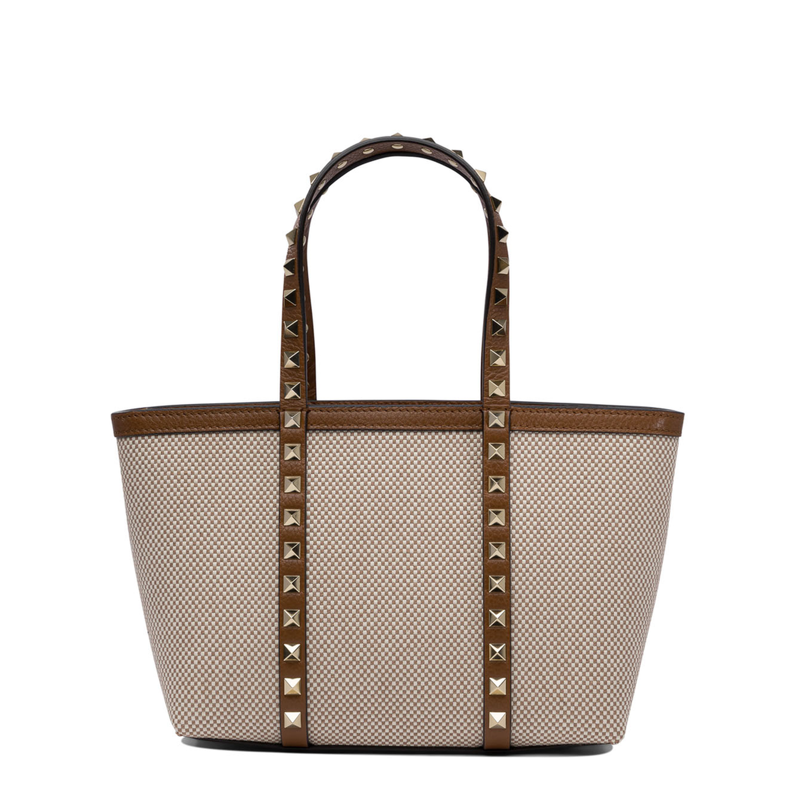 Two-tone Canvas Medium Rockstud Handbag - Image 1