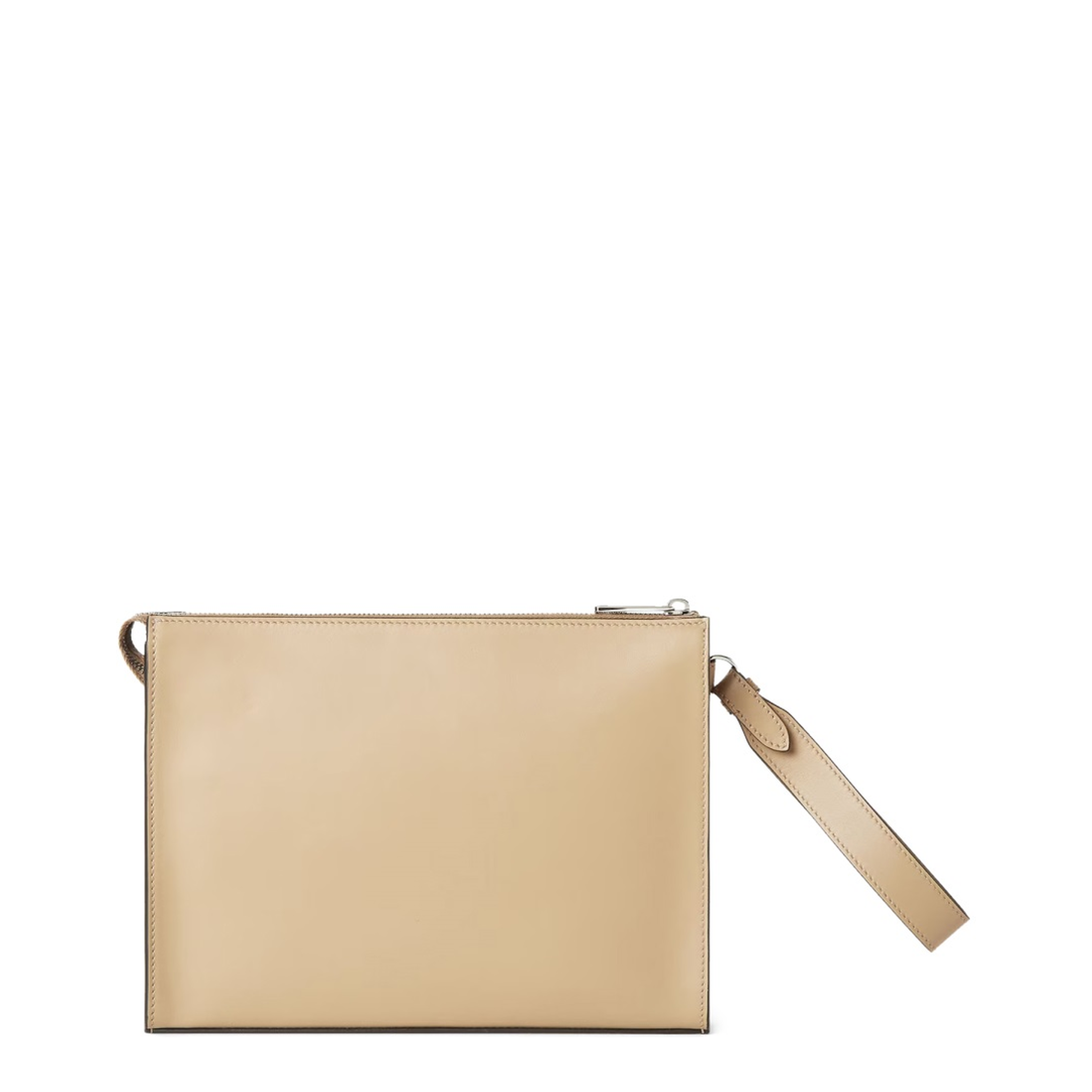 FF Squared Clutch Fabric Beige - Image 3