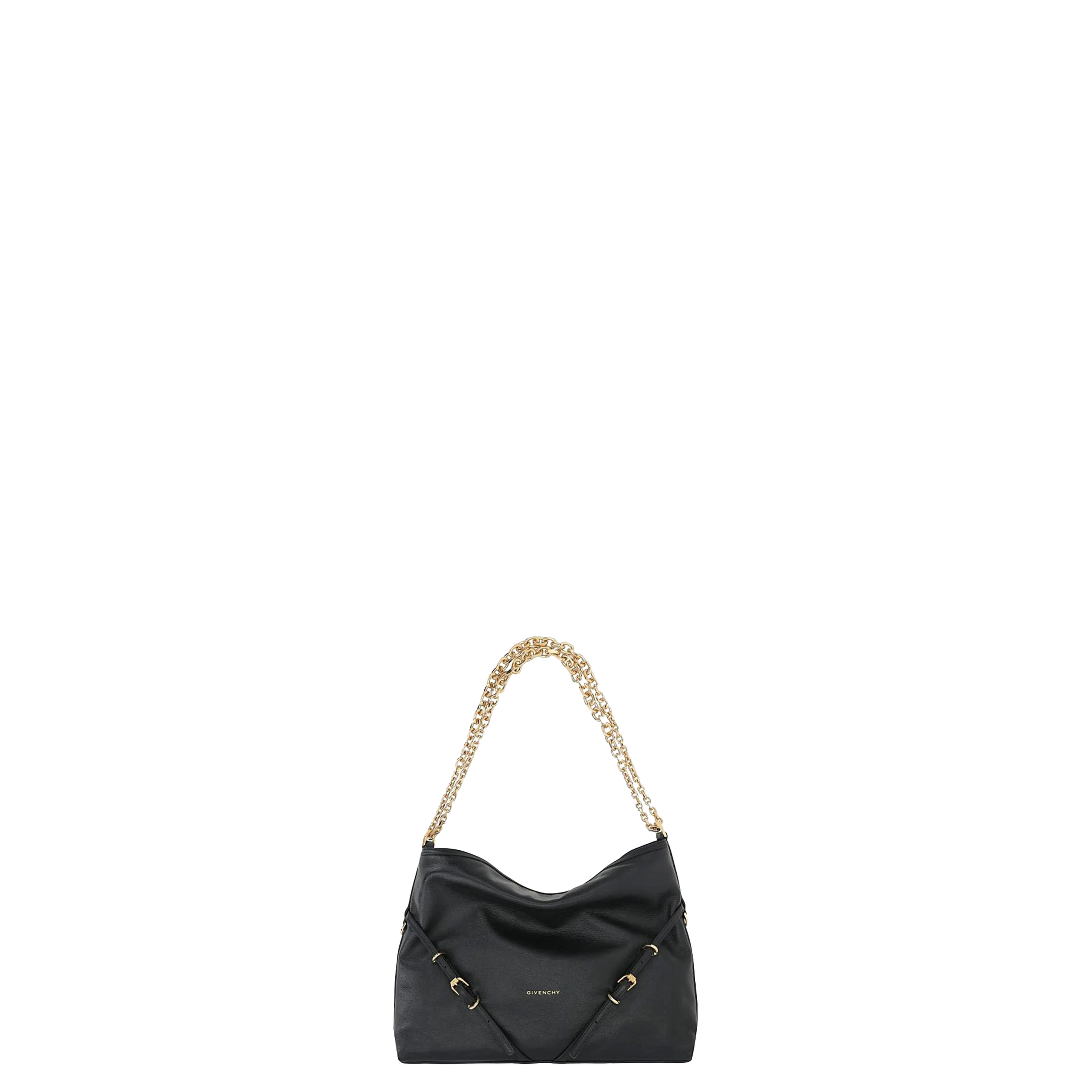 Voyou Chain Medium Grainy Leather Shoulder Bag - Image 1