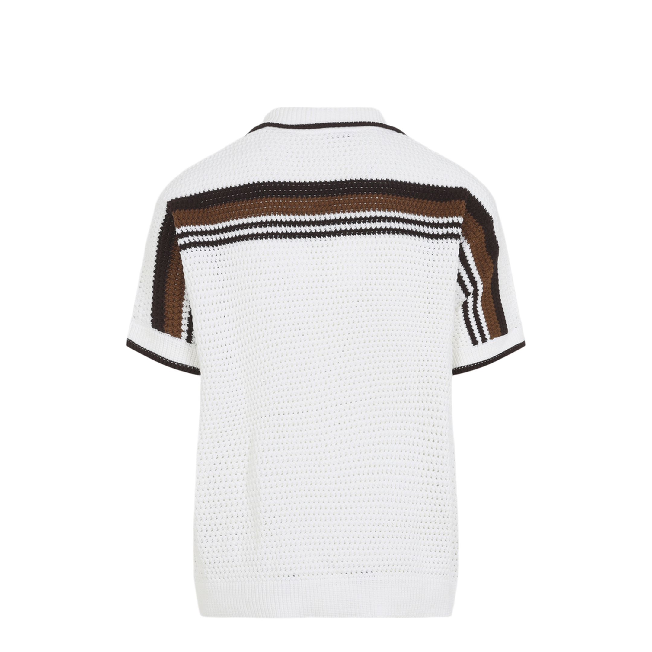 Short-Sleeve Crochet Shirt - Image 4