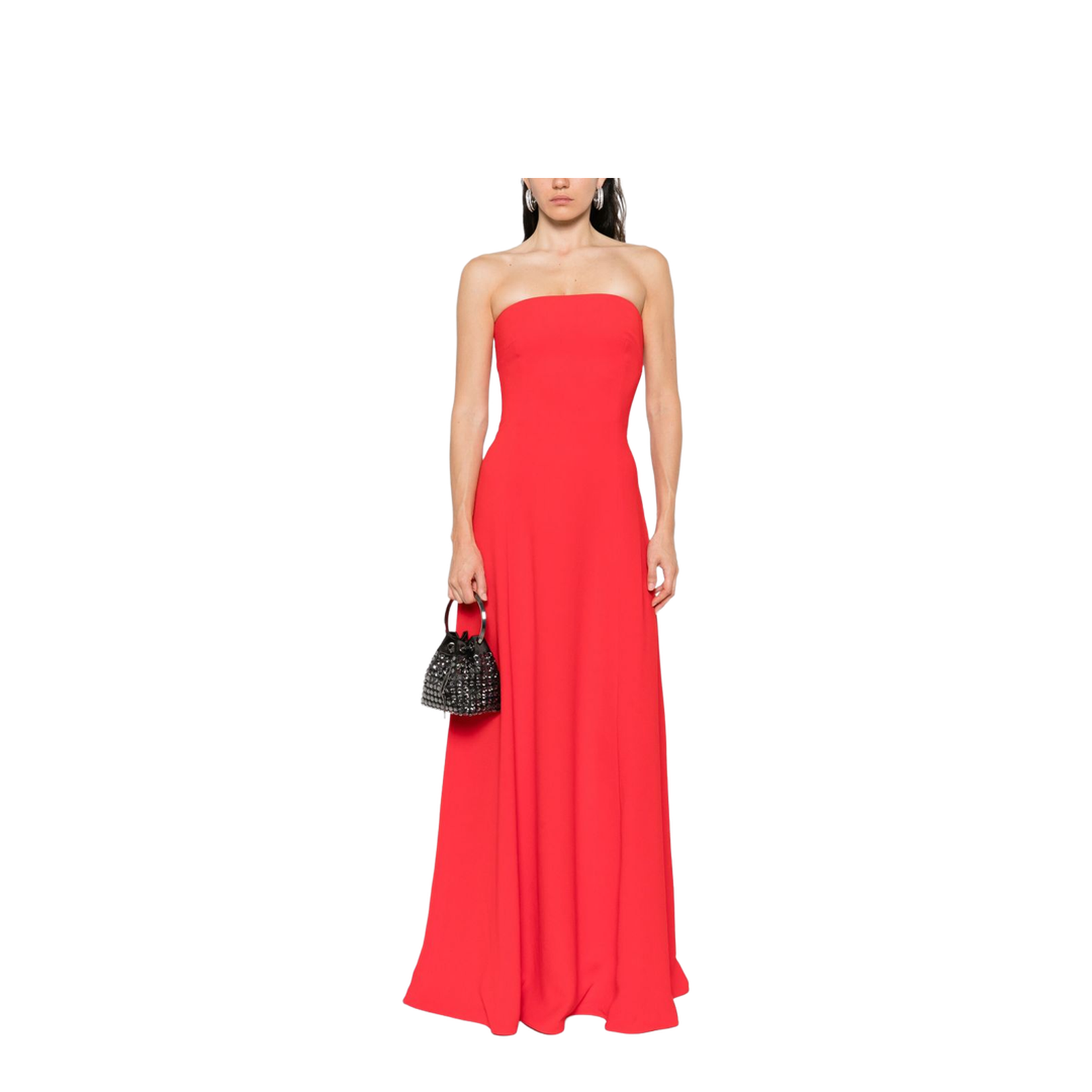Red One Shoulder Dress - Image 4