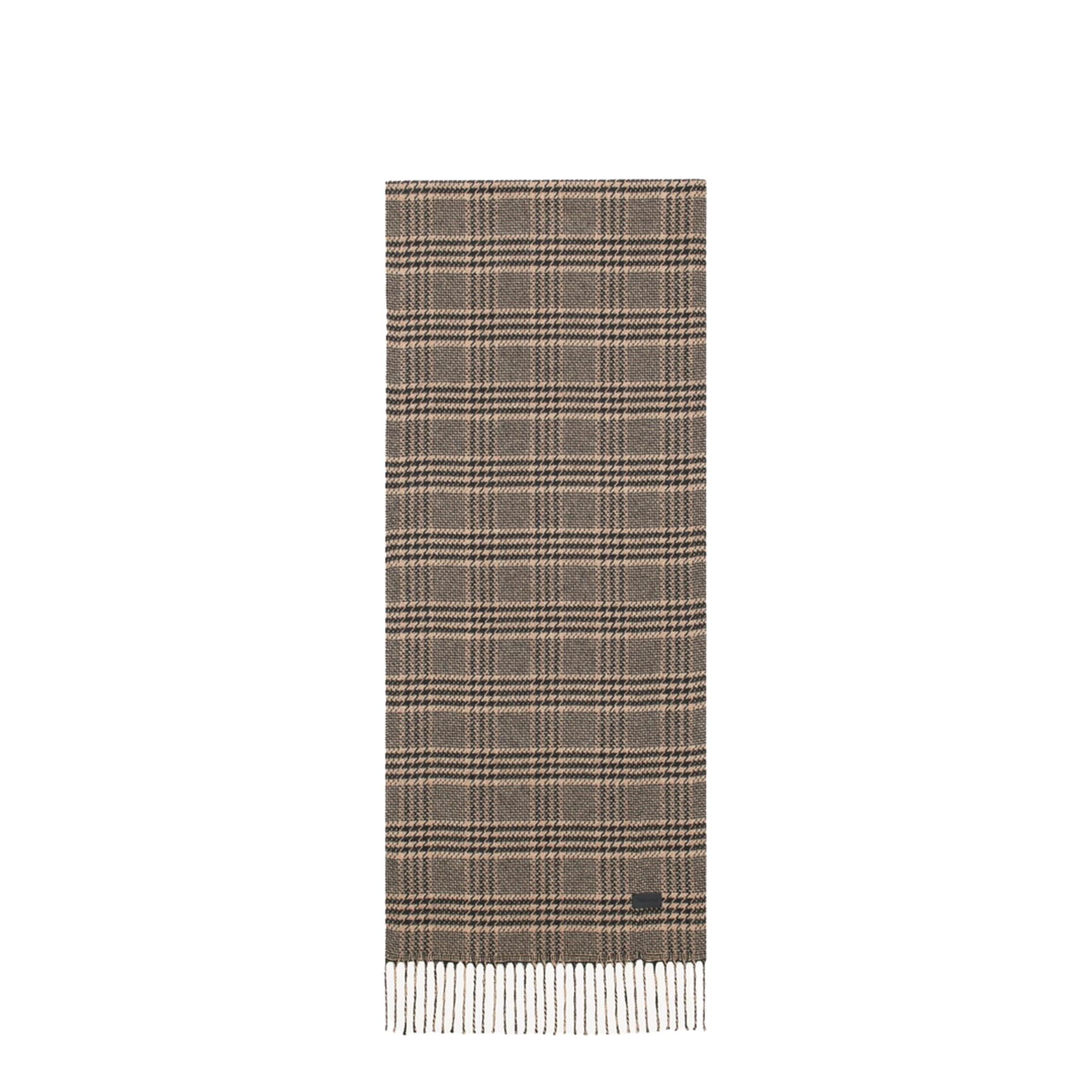 Prince of Wales Pattern Silk Scarf - Image 1