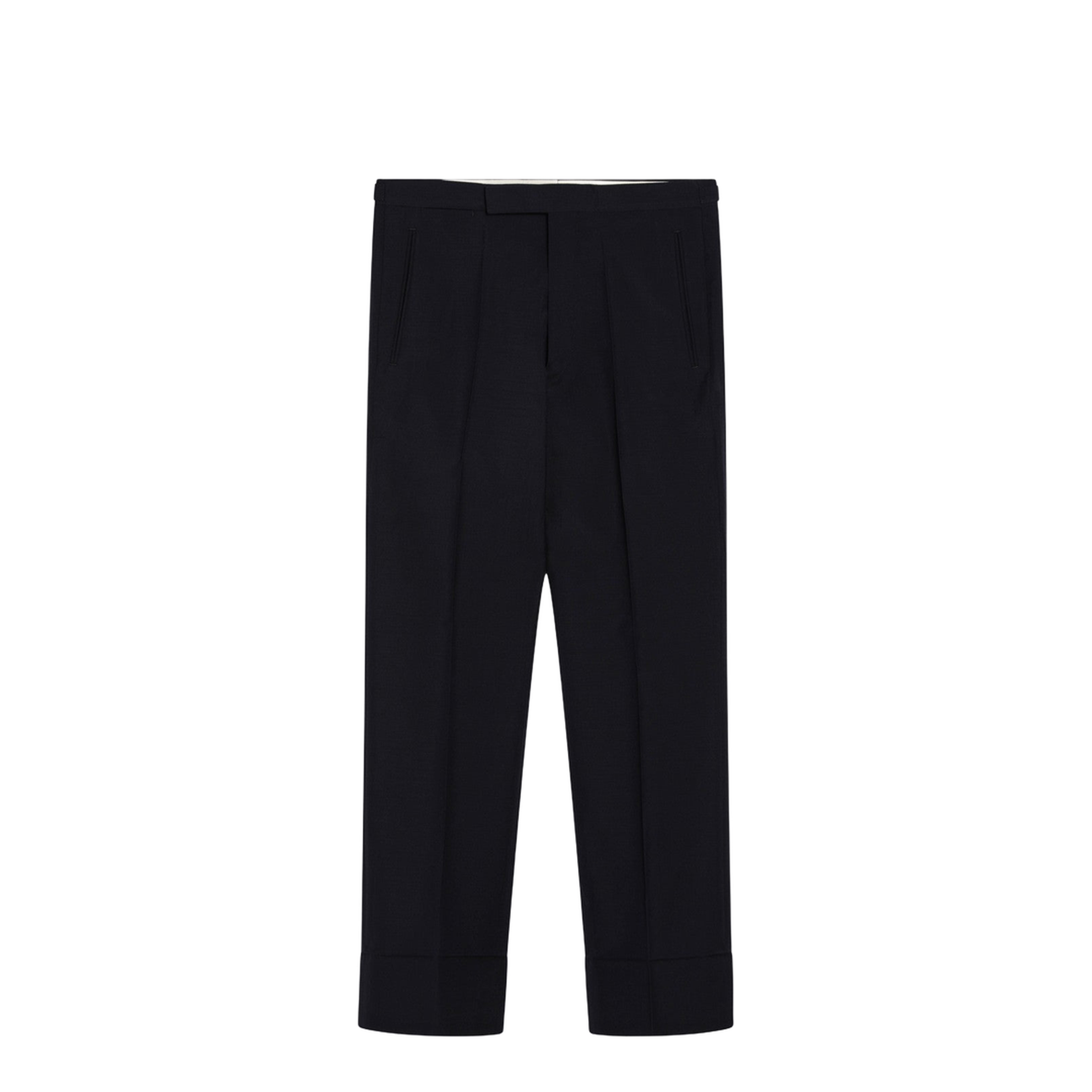 Blue Wool and Mohair Trousers - Image 1