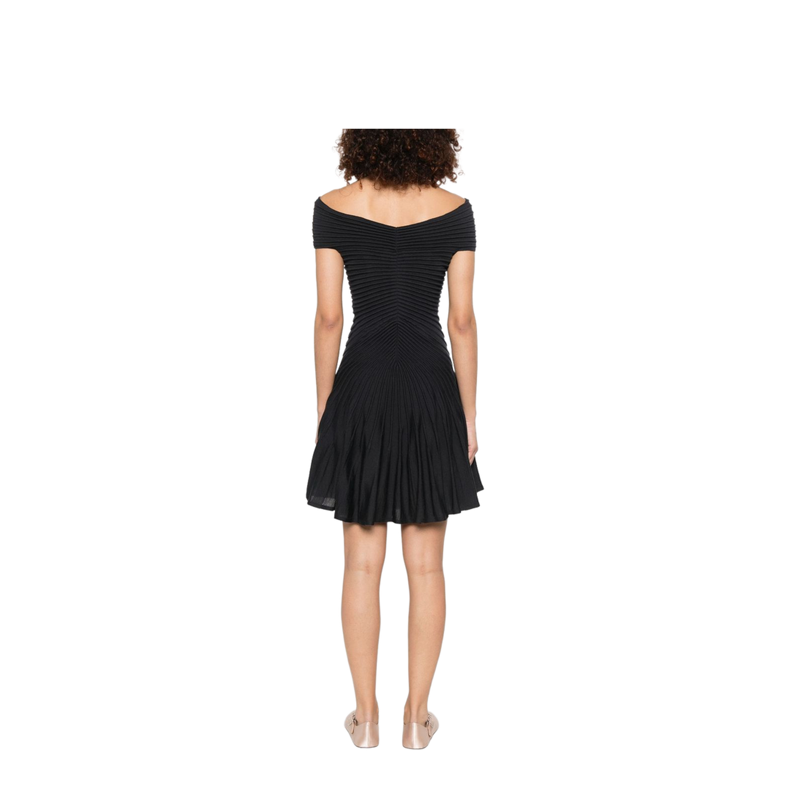 Textured Knit Mini Dress - Image 5