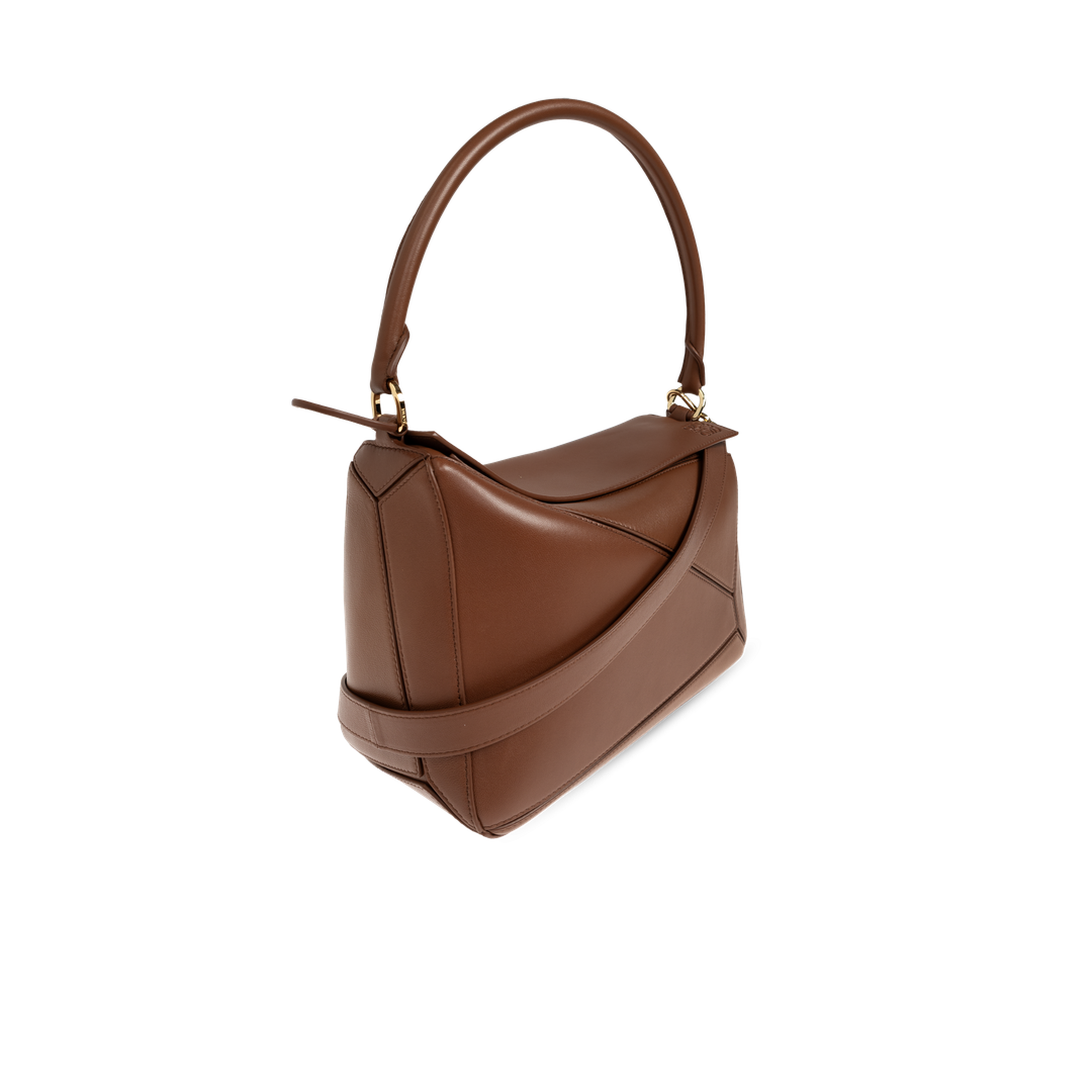 Puzzle Medium Nappa Lambskin Shoulder Bag - Pecan - Image 4