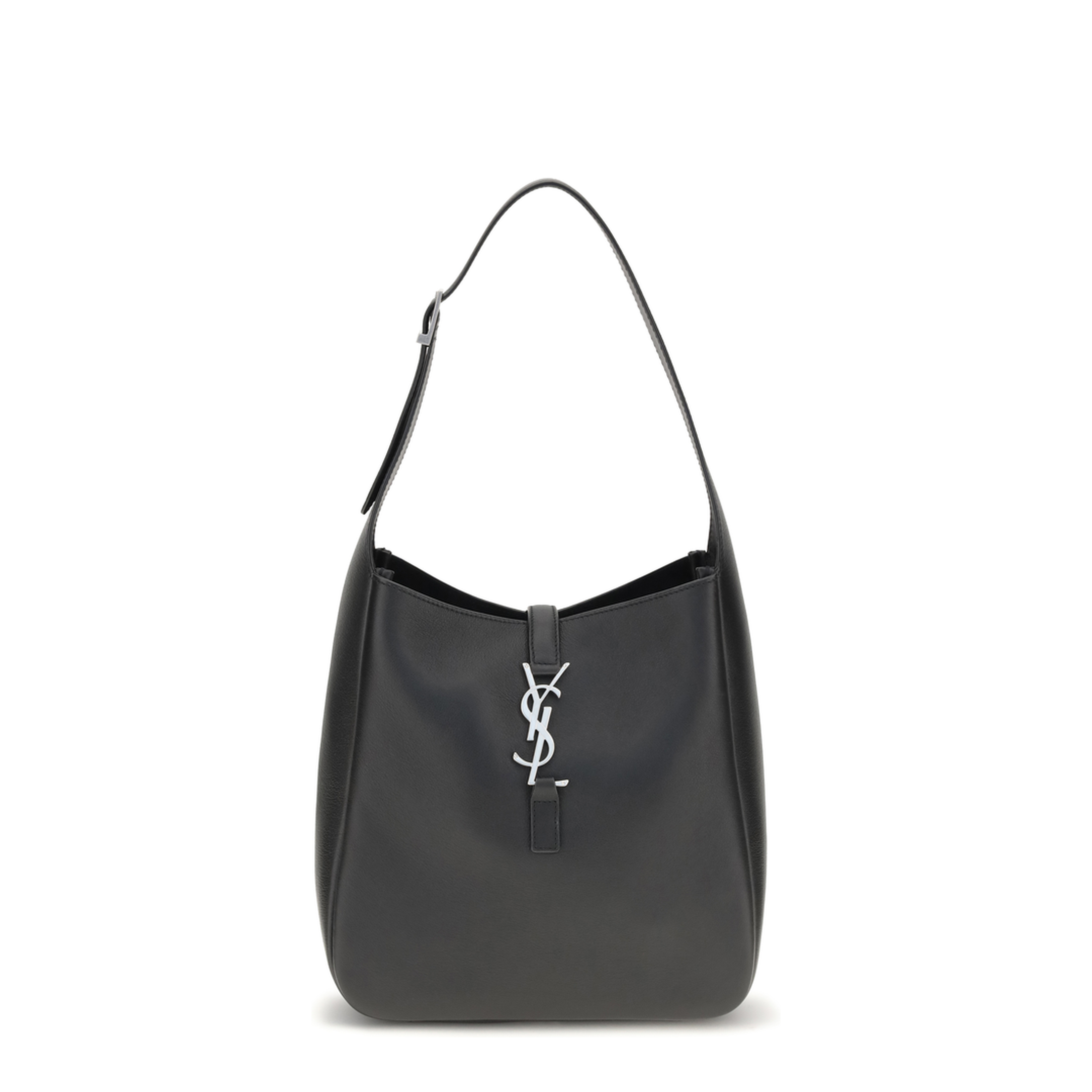 Le 5 à 7 Small Calfskin Shoulder Bag - Black - Image 1