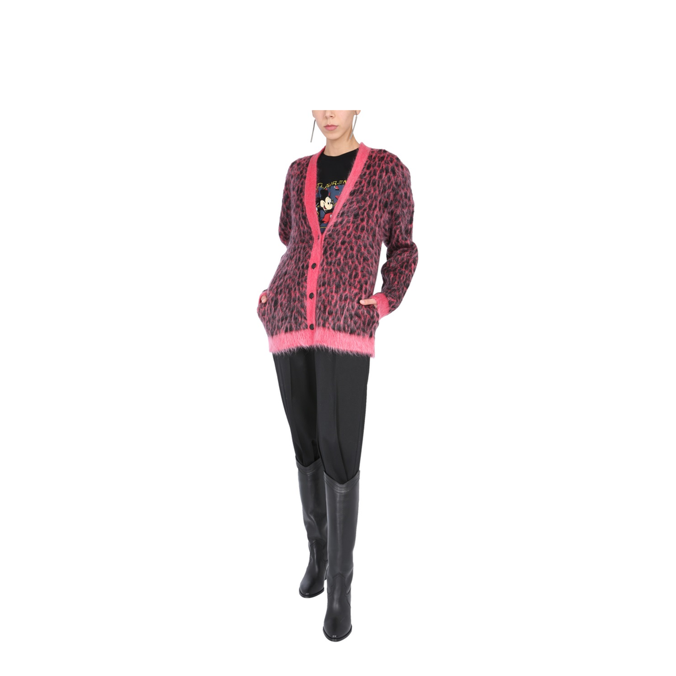 Leopard Jacquard Cardigan - Image 2