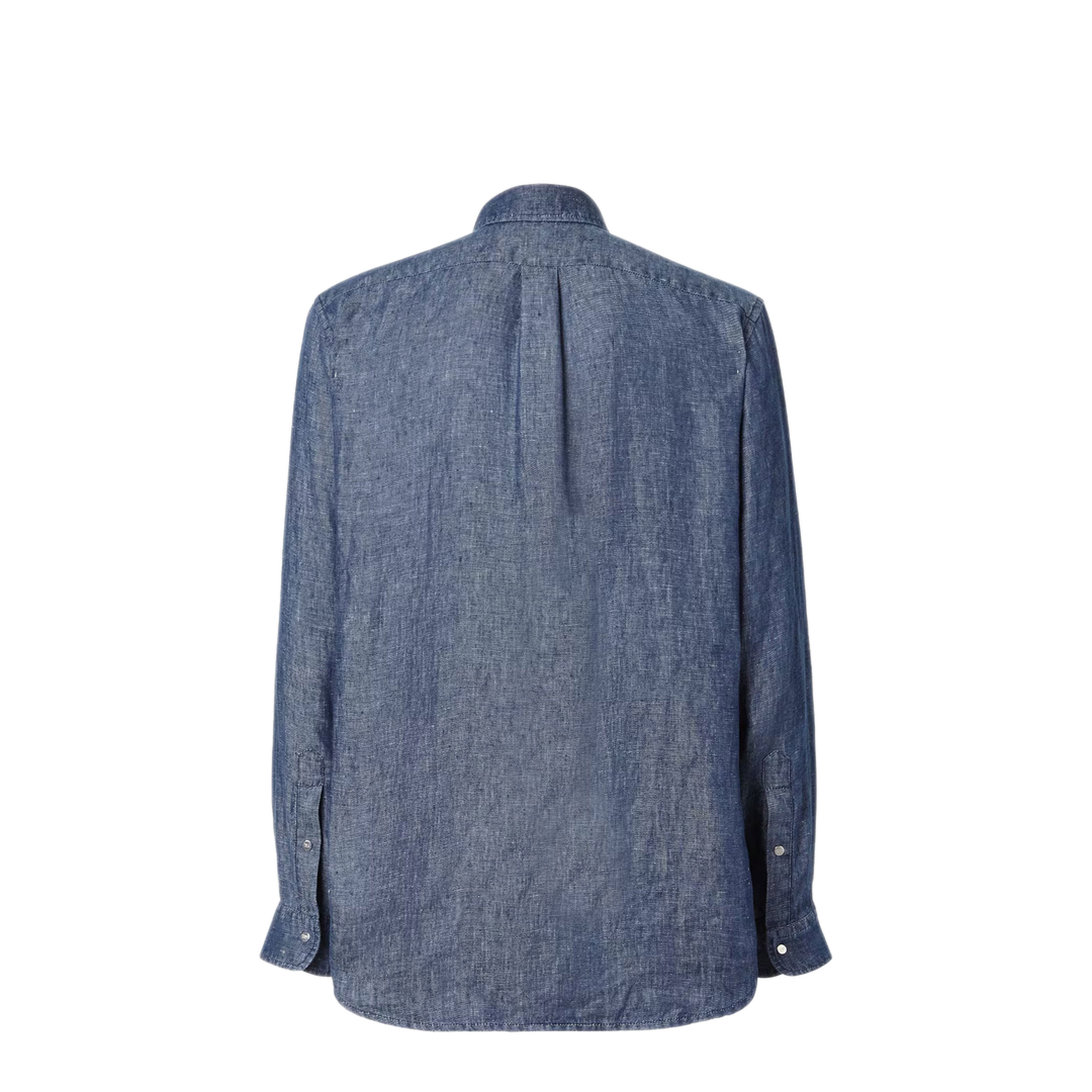 Comfort Fit Chambray Shirt With Embroidery - Image 2