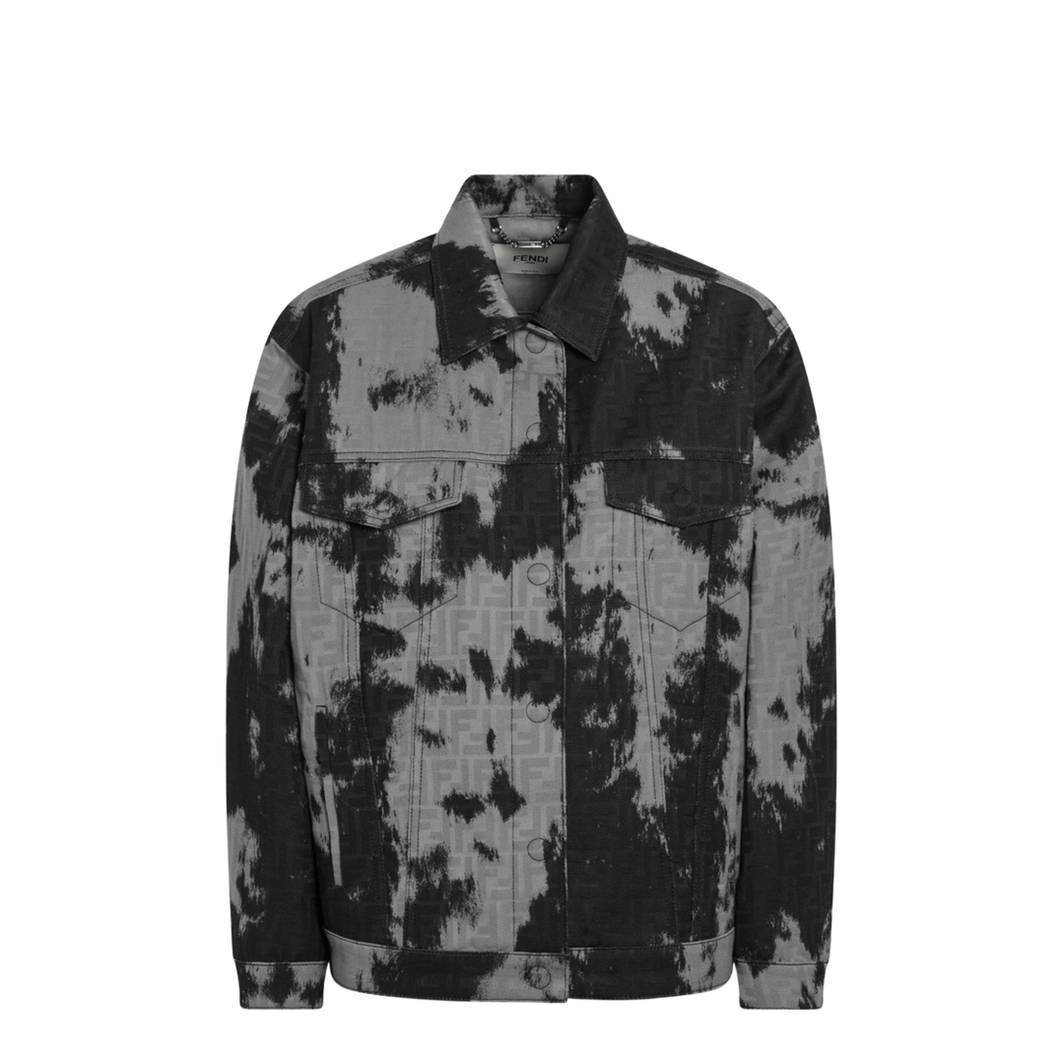 Black Animalier Denim Jacket - Image 1