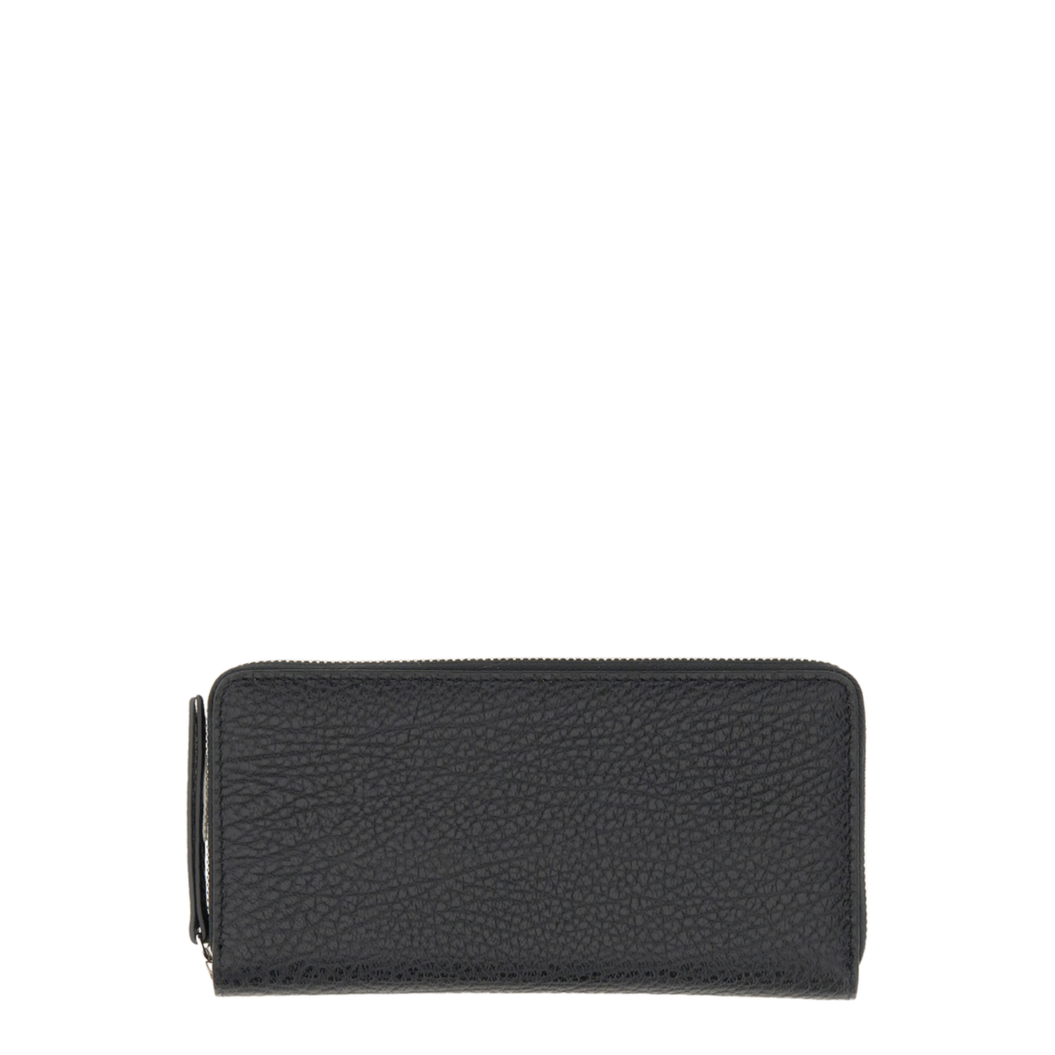 Four Stitches Calfskin Zip-Around Wallet - Black (Negro) - Image 3