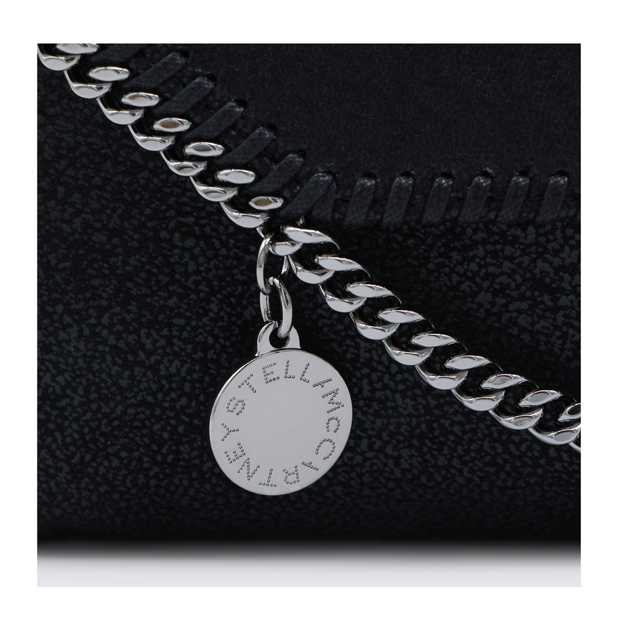 Falabella Matte Shaggy Deer Wallet-On-Chain Crossbody - Black - Image 8